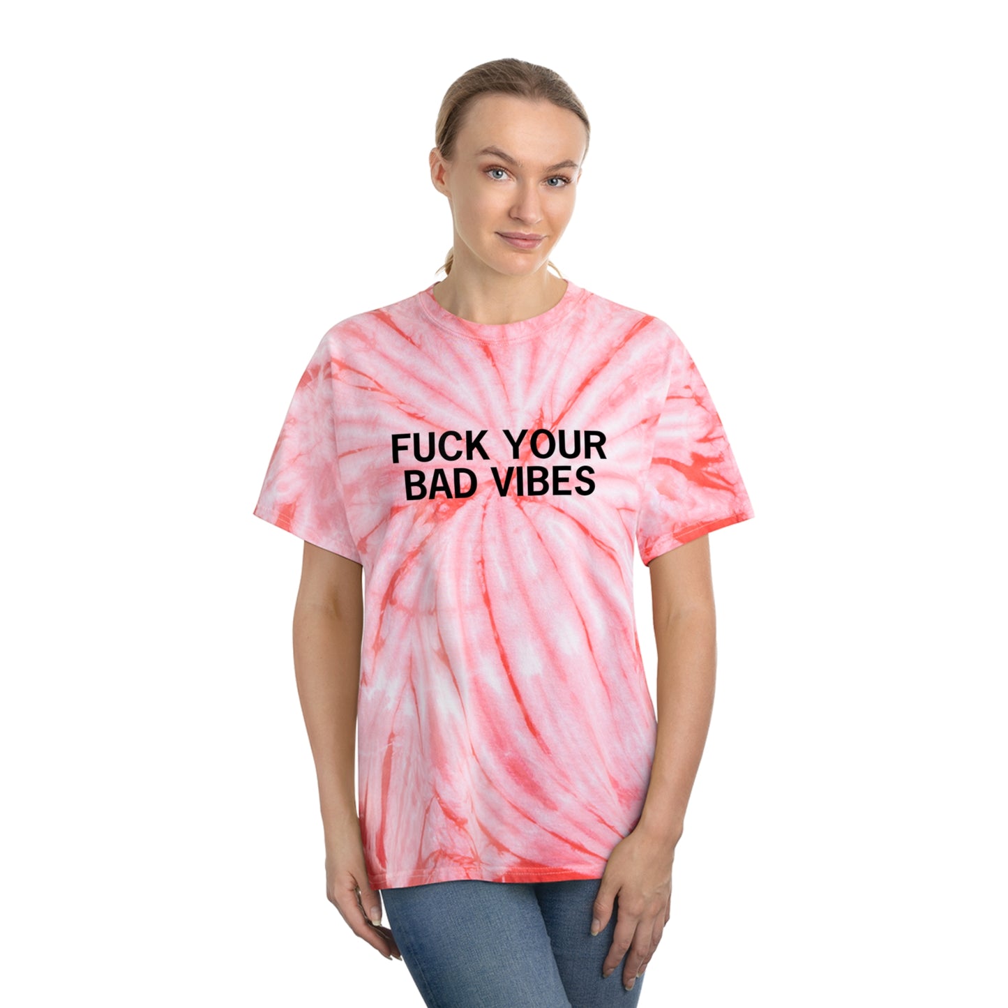 Stoney X Hollyweird: "Fuck Your Bad Vibes" │ Tie-Dye Tee, Spiral