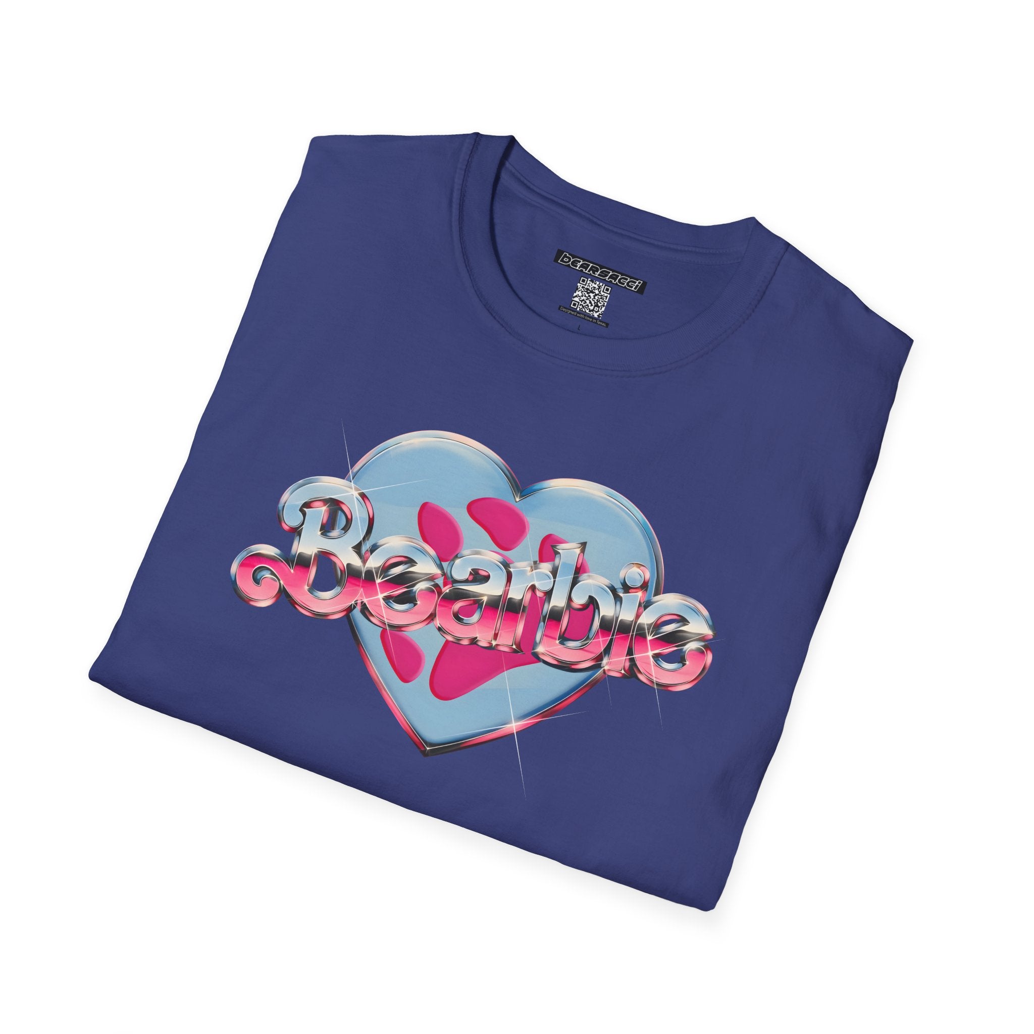 Bearbie®: Heart Bear Claw Logo │Softsyle T-shirt