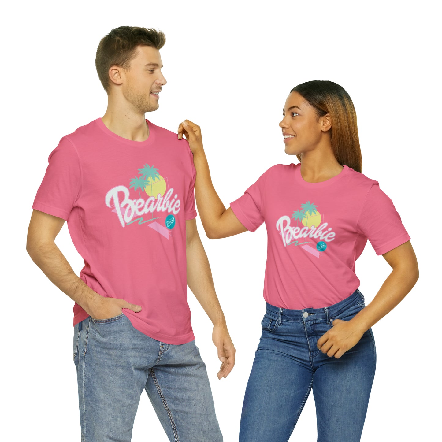 Bearbie: Pastel Malibu-Style Logo │Premium Jersey T-shirt