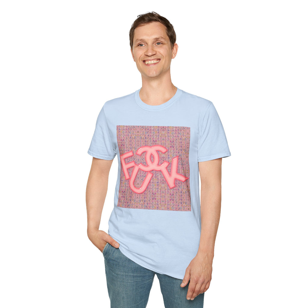 Fake Designer™: Pink Tweed Fuck│ Softsyle T-shirt