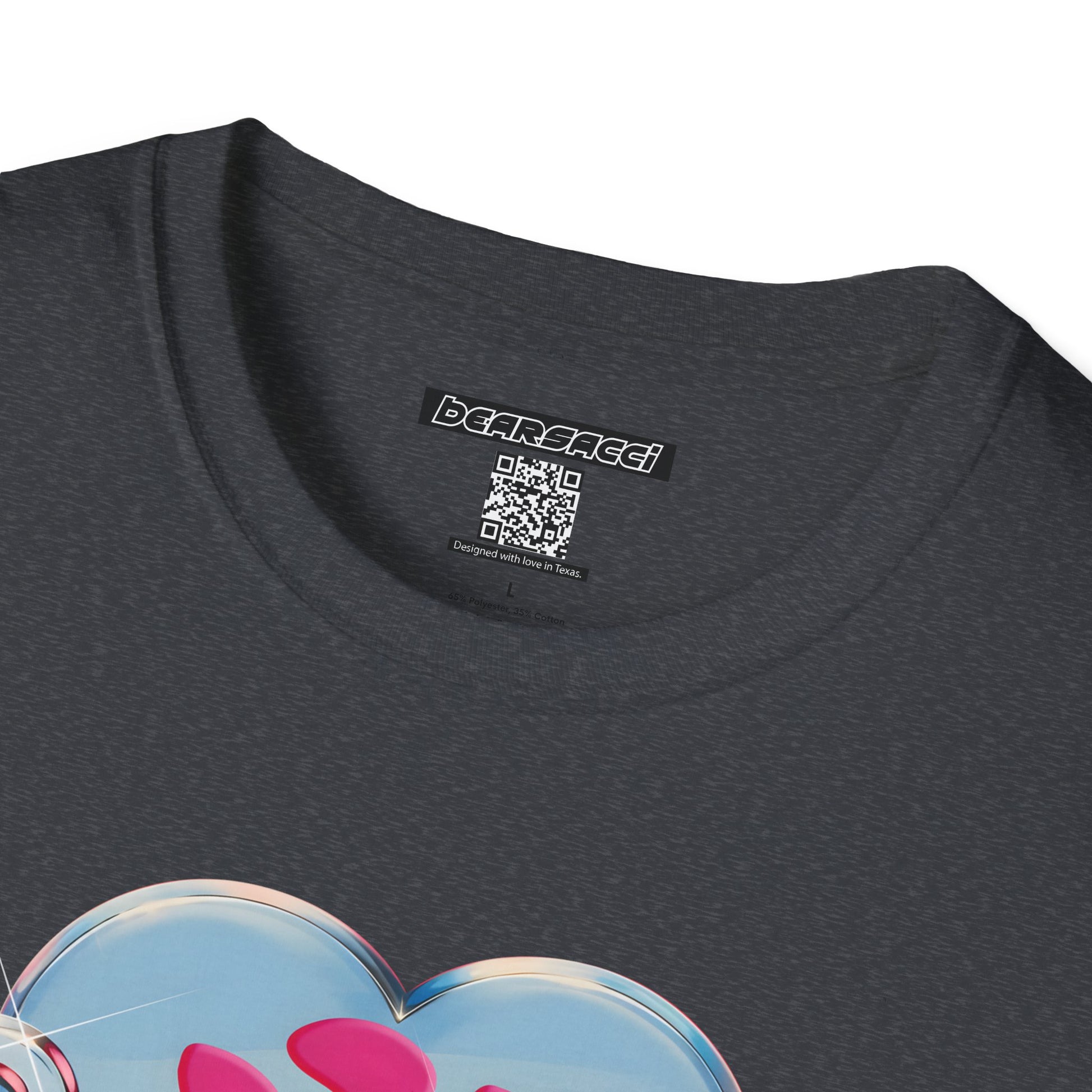 Bearbie®: Heart Bear Claw Logo │Softsyle T-shirt