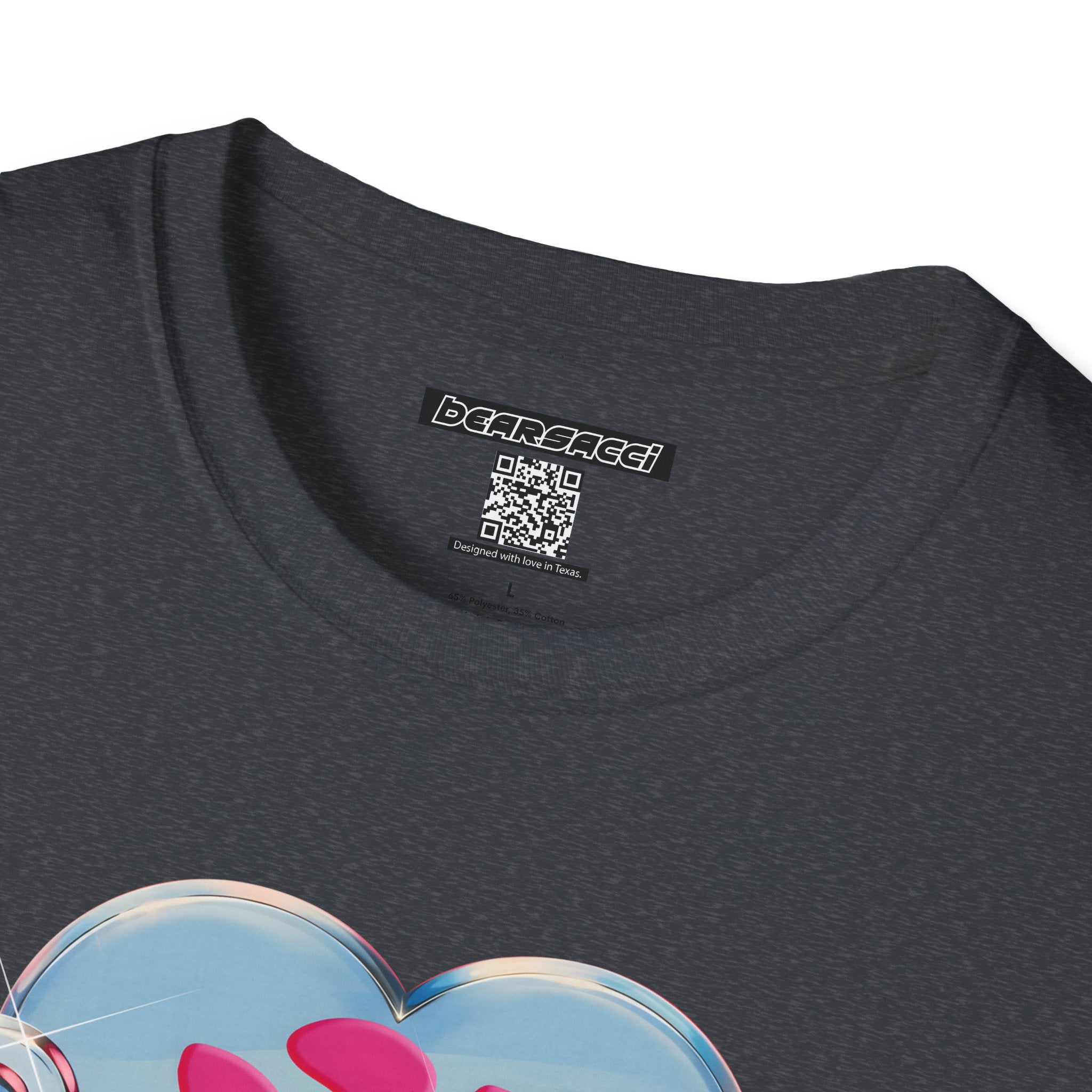 Bearbie®: Heart Bear Claw Logo │Softsyle T-shirt