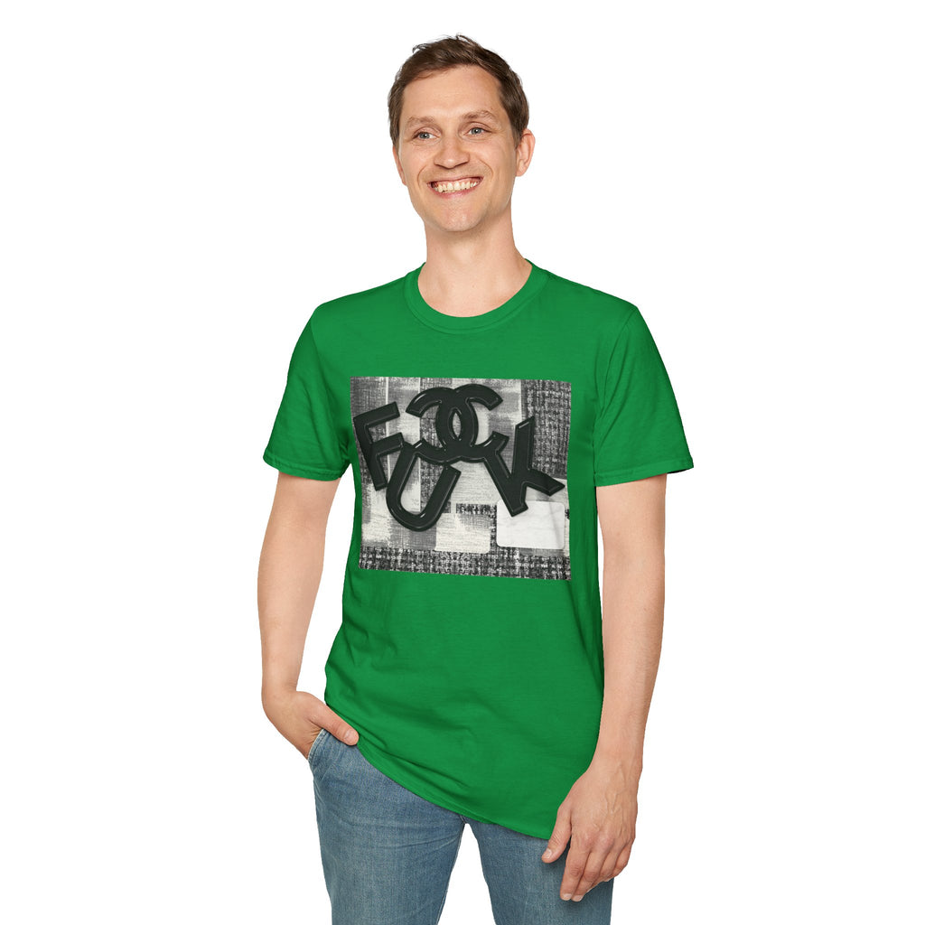 Fake Designer™: Tweed Patchwork Fuck│ Softsyle T-shirt