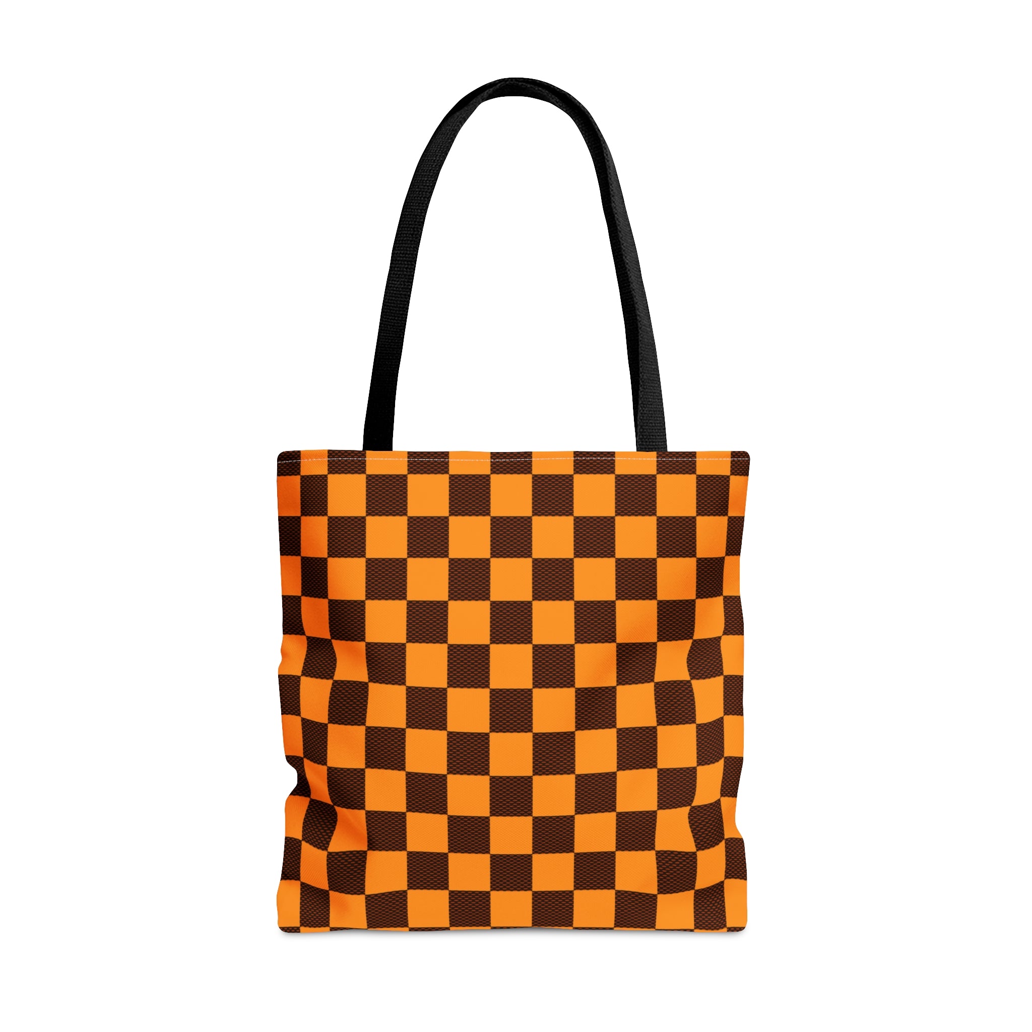 Orange "Taxicab" Checkerboard │ Everyday Tote Bag