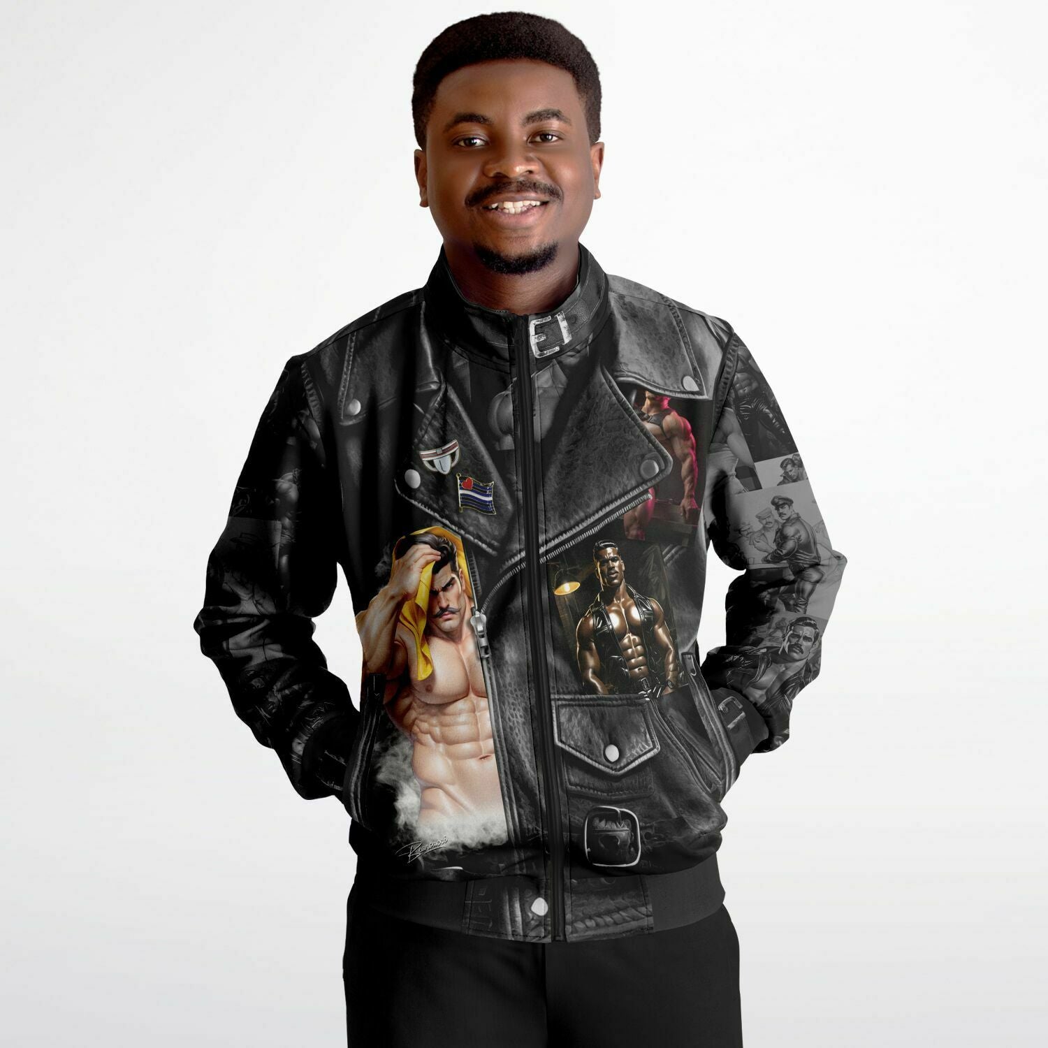 Dominion™: Tom's "Leather" Jacket │ Track Jacket AOP