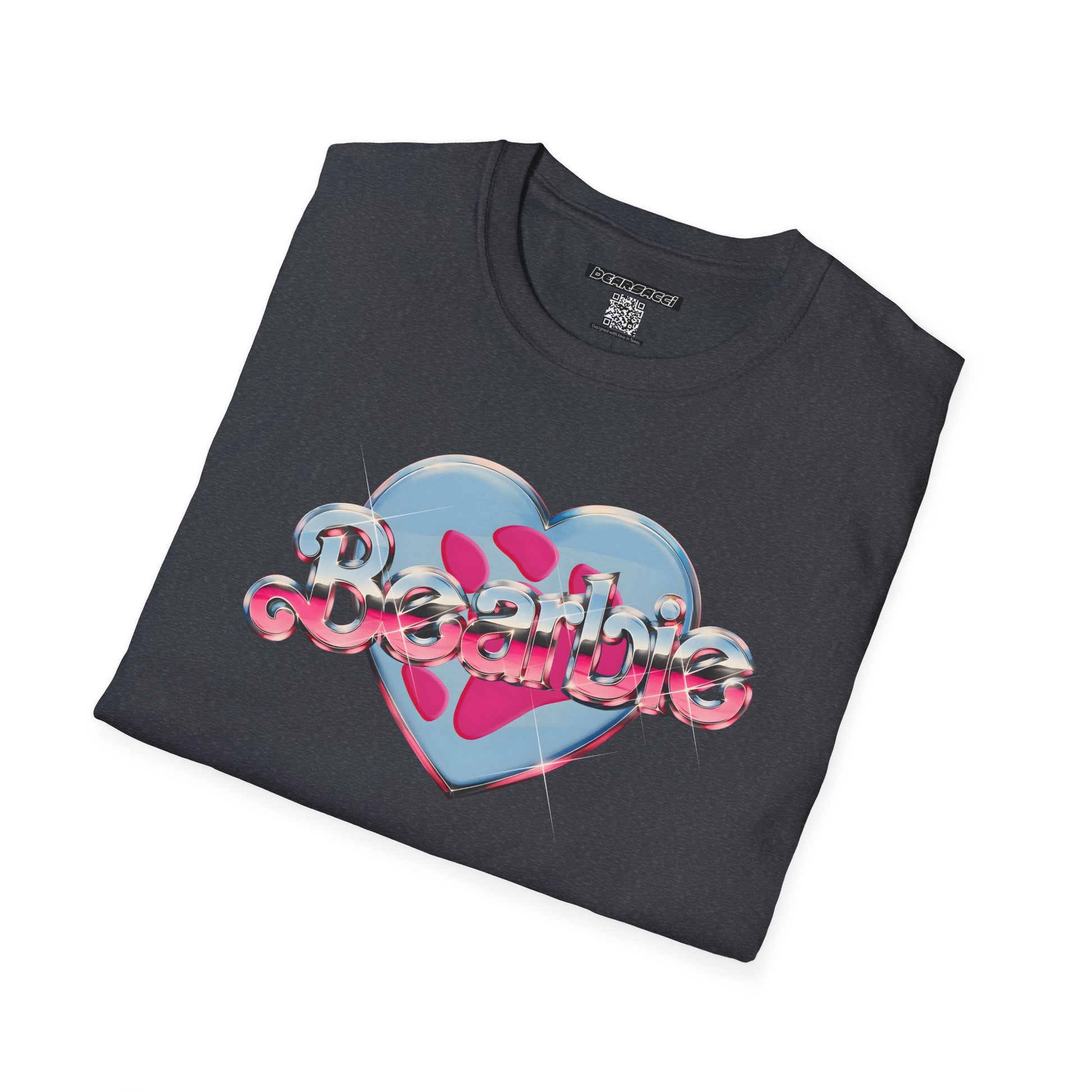 Bearbie®: Heart Bear Claw Logo │Softsyle T-shirt