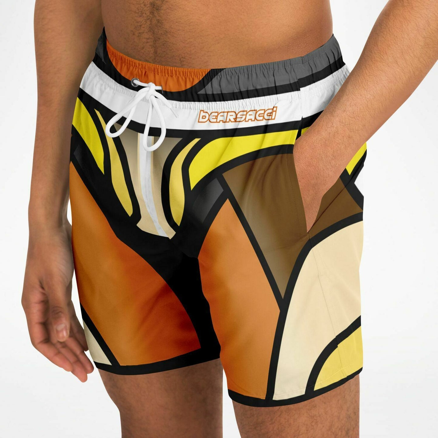 Zeus Riptide (Bear Pride Edition) │ Trompe L'Oeil Swim Trunks