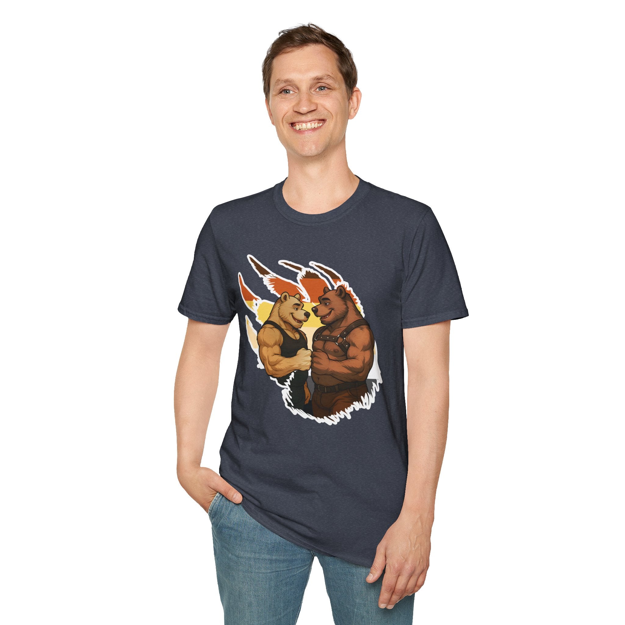 Bearsacci™: Fist Bumping Bears │ Softsyle T-shirt