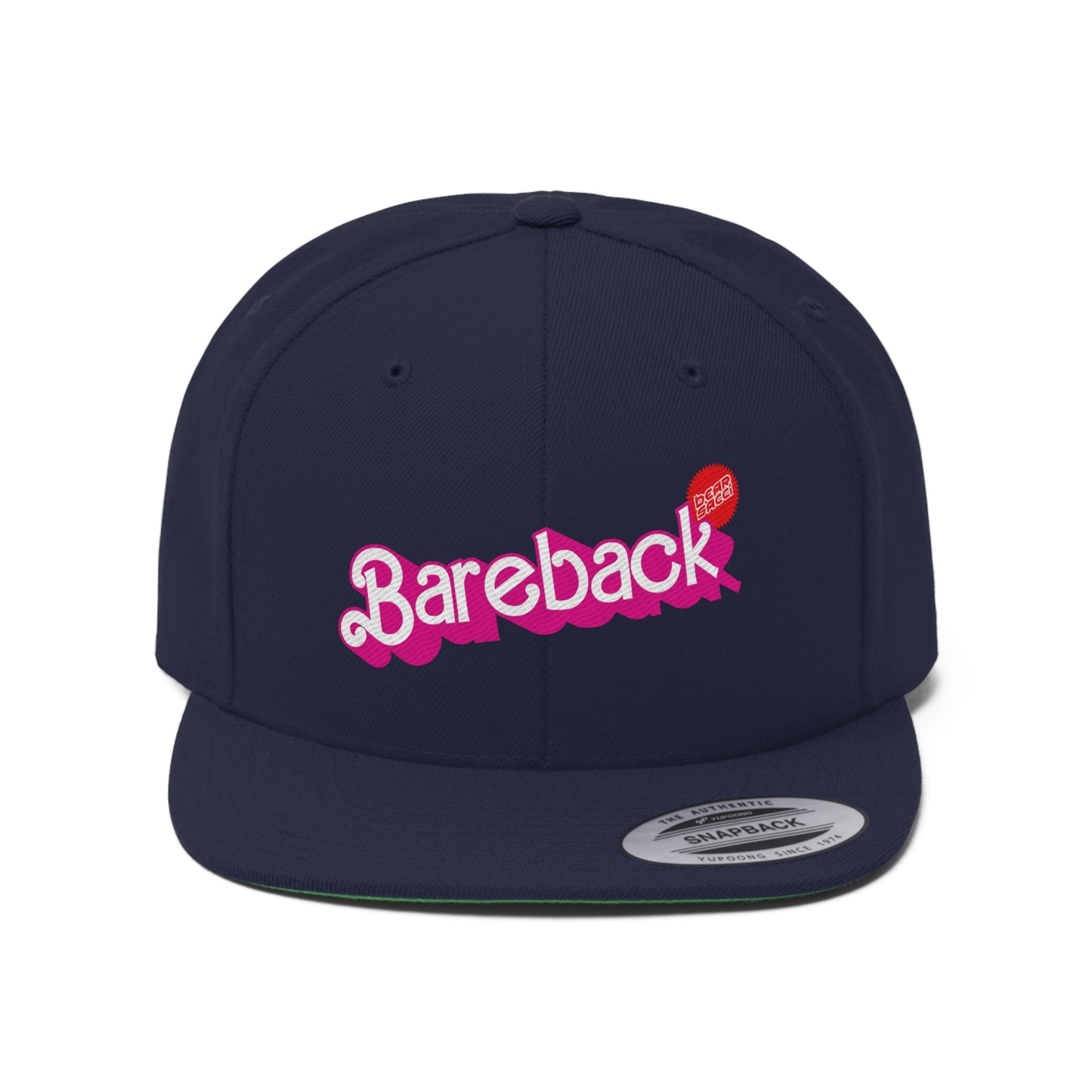 Bearbie™ X Slutpride™: Bareback Logo │Unisex Flat Bill Hat