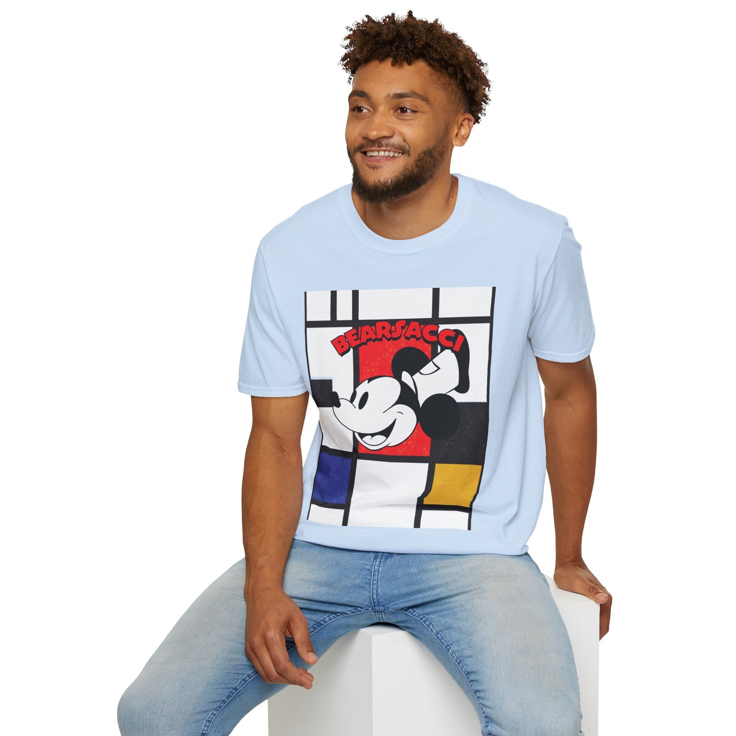 HyperPop™: Mondrian Steamboat Willie│ Softsyle T-shirt