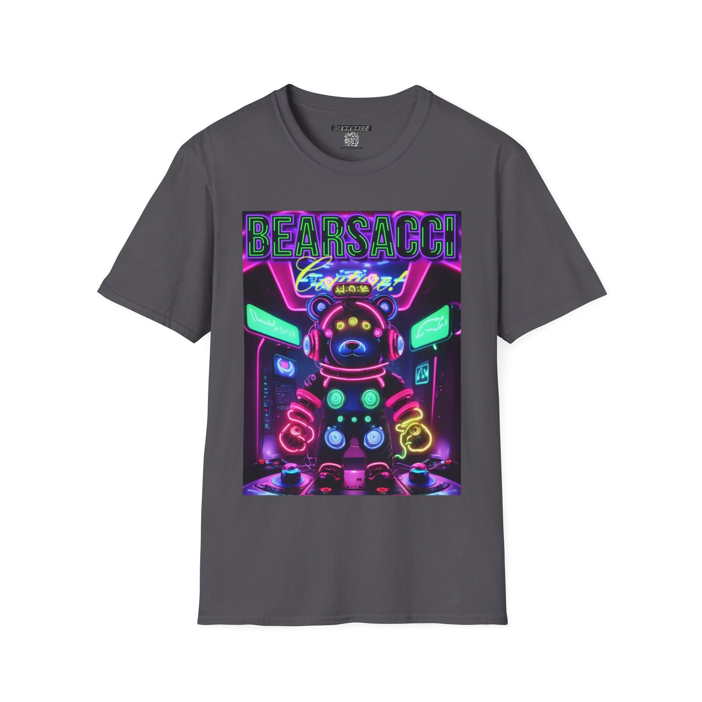 Fake Designer™: Neon Teddy Bear│ Softsyle T-shirt