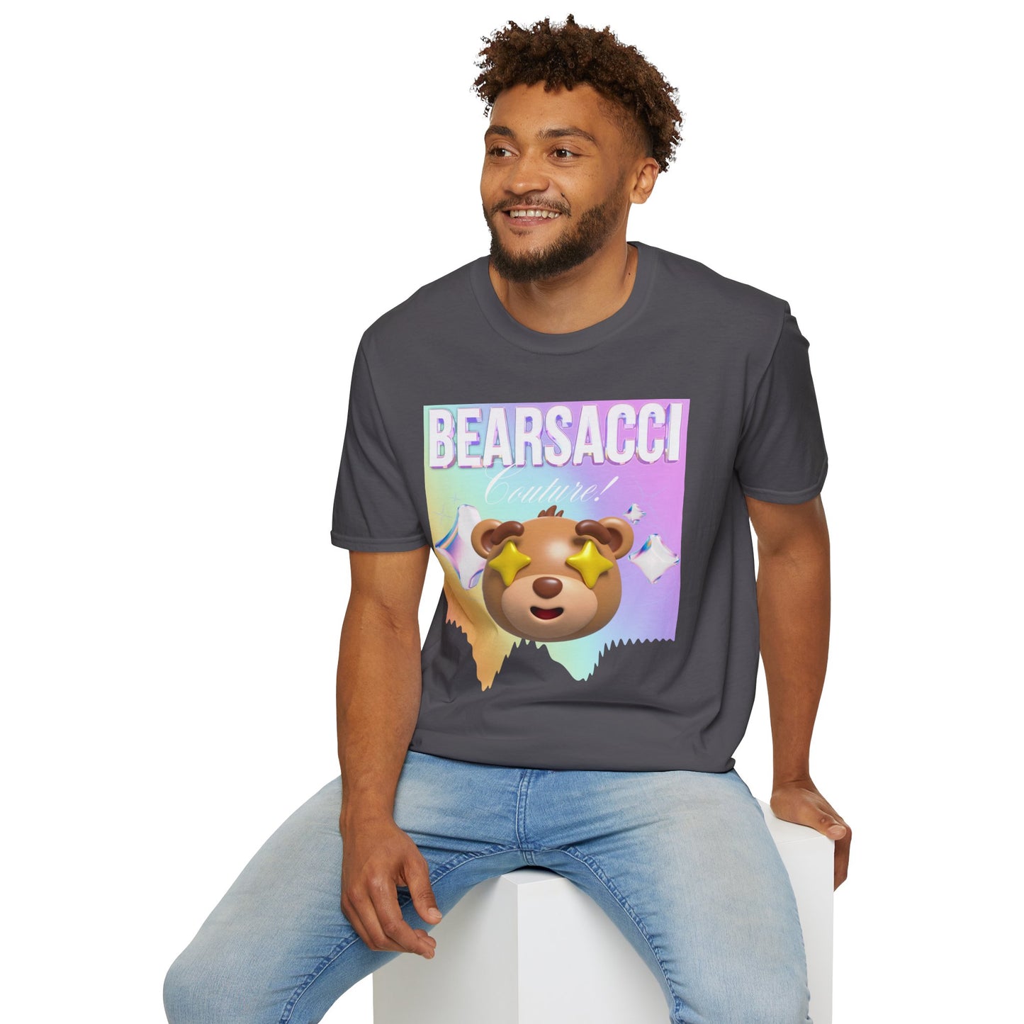 Fake Designer™: Holo Teddy Bear│ Softsyle T-shirt