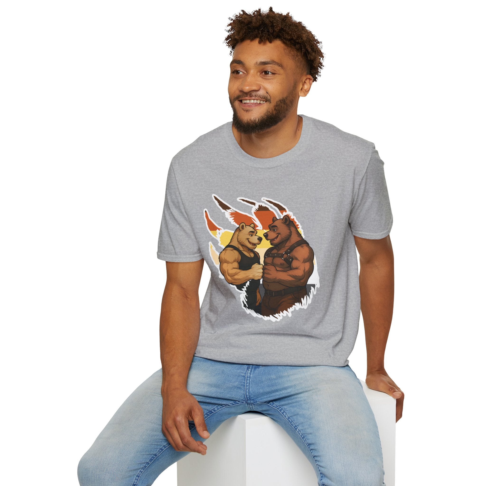 Bearsacci™: Fist Bumping Bears │ Softsyle T-shirt