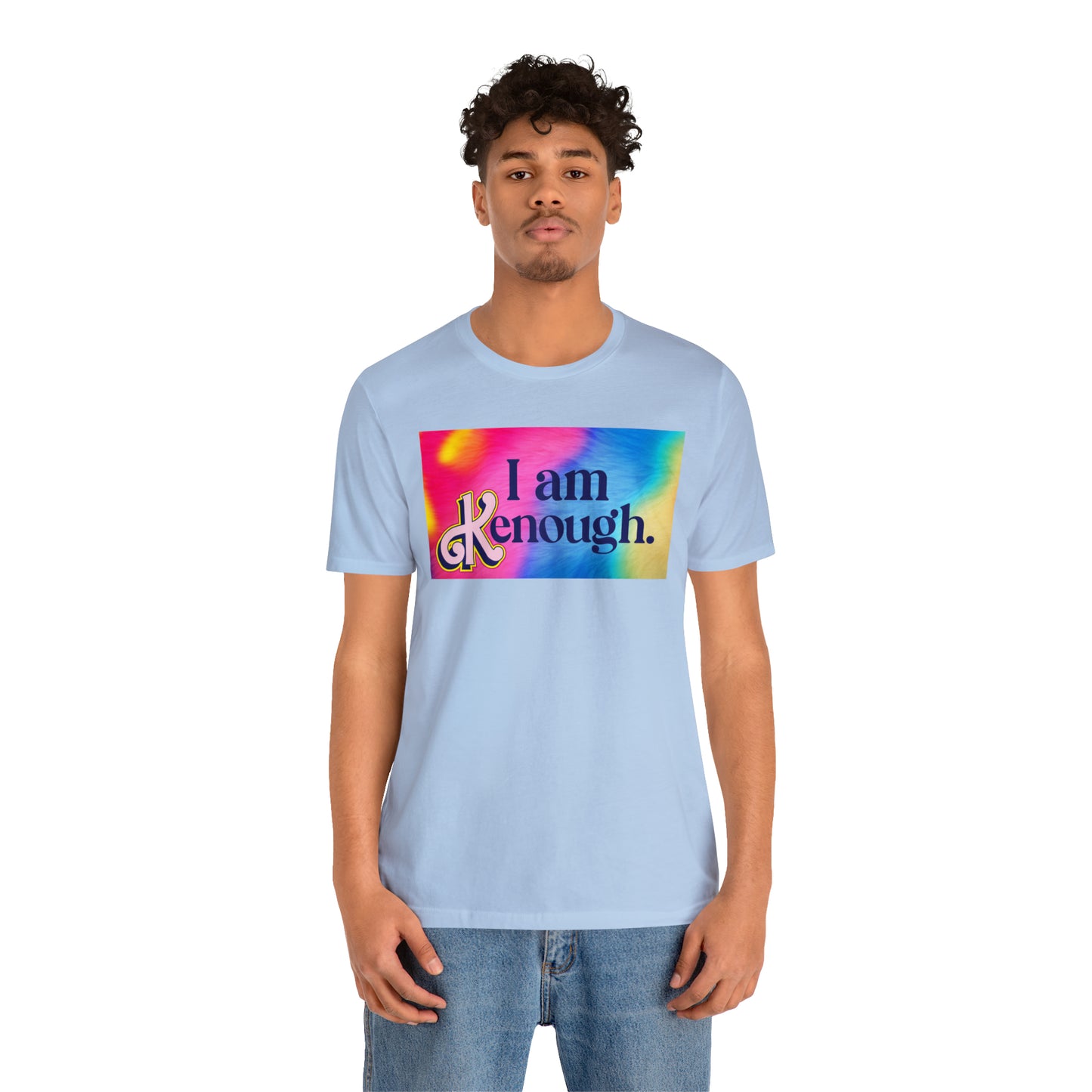 Bearbie: "I am Kenough" With Rainbow Background │ Premium Jersey T-shirt