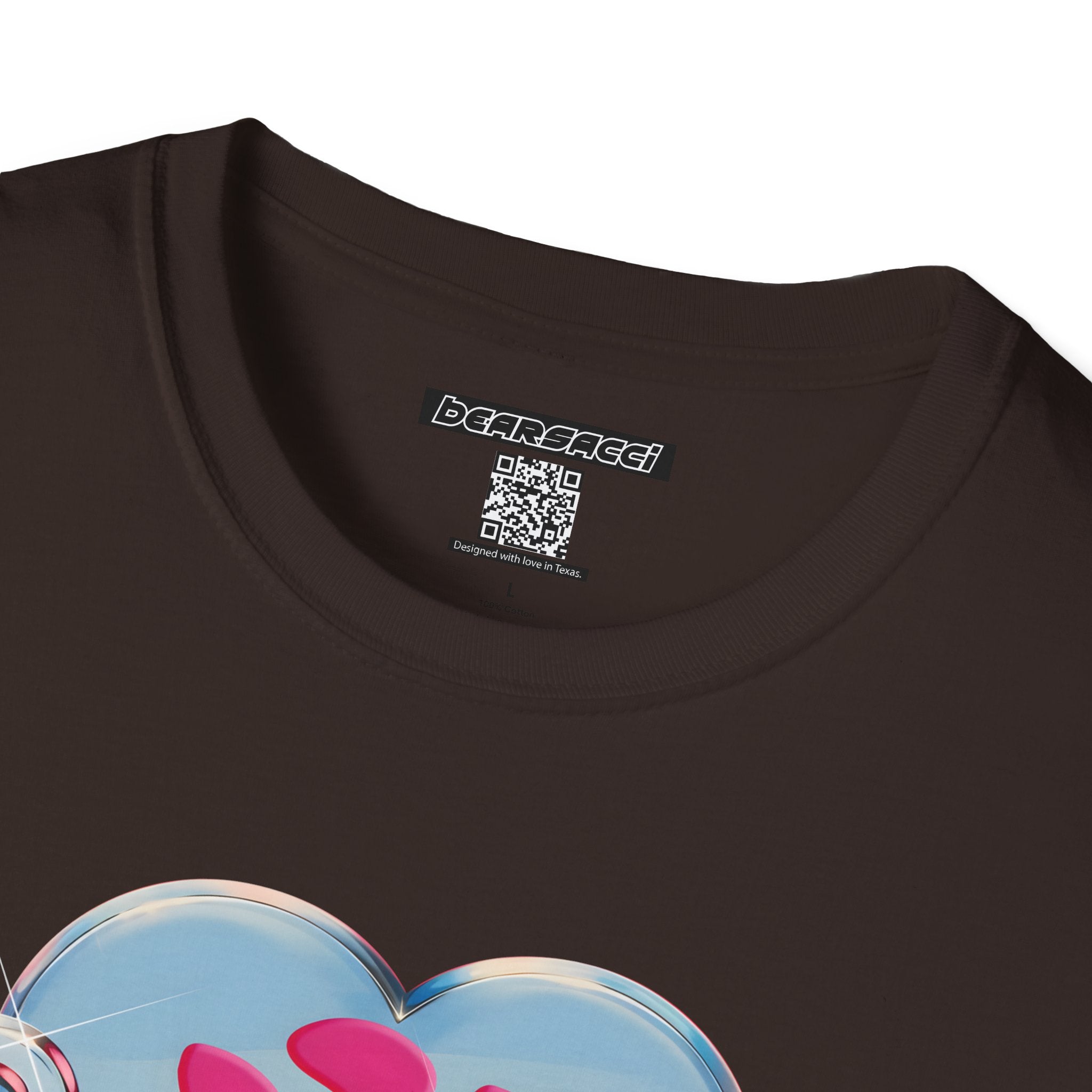 Bearbie®: Heart Bear Claw Logo │Softsyle T-shirt