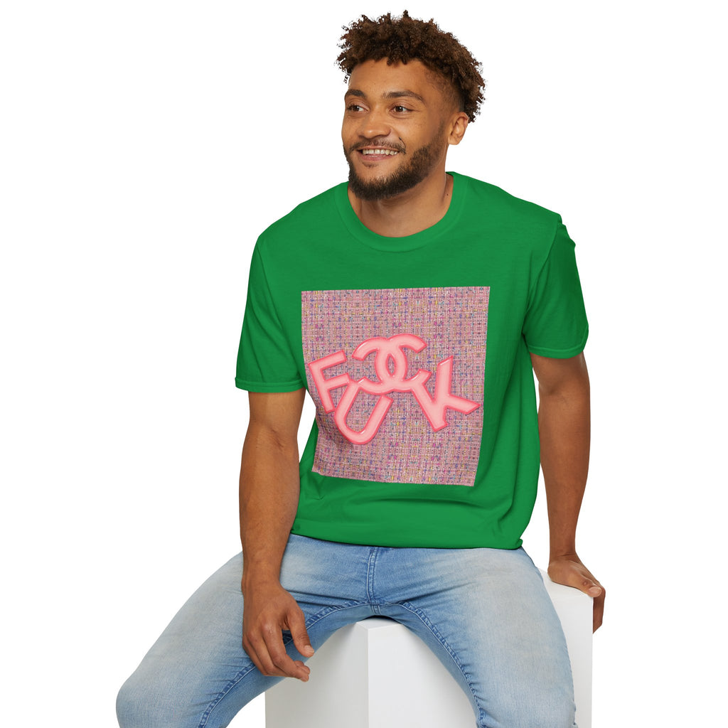 Fake Designer™: Pink Tweed Fuck│ Softsyle T-shirt