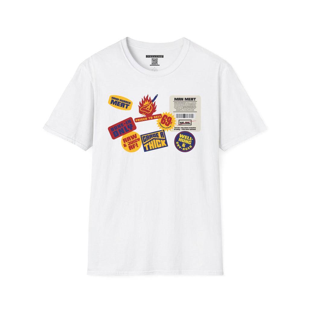 Bearmart®: Butcher Isle Meat Stickers (1950s Colorway) │Softsyle T-shirt