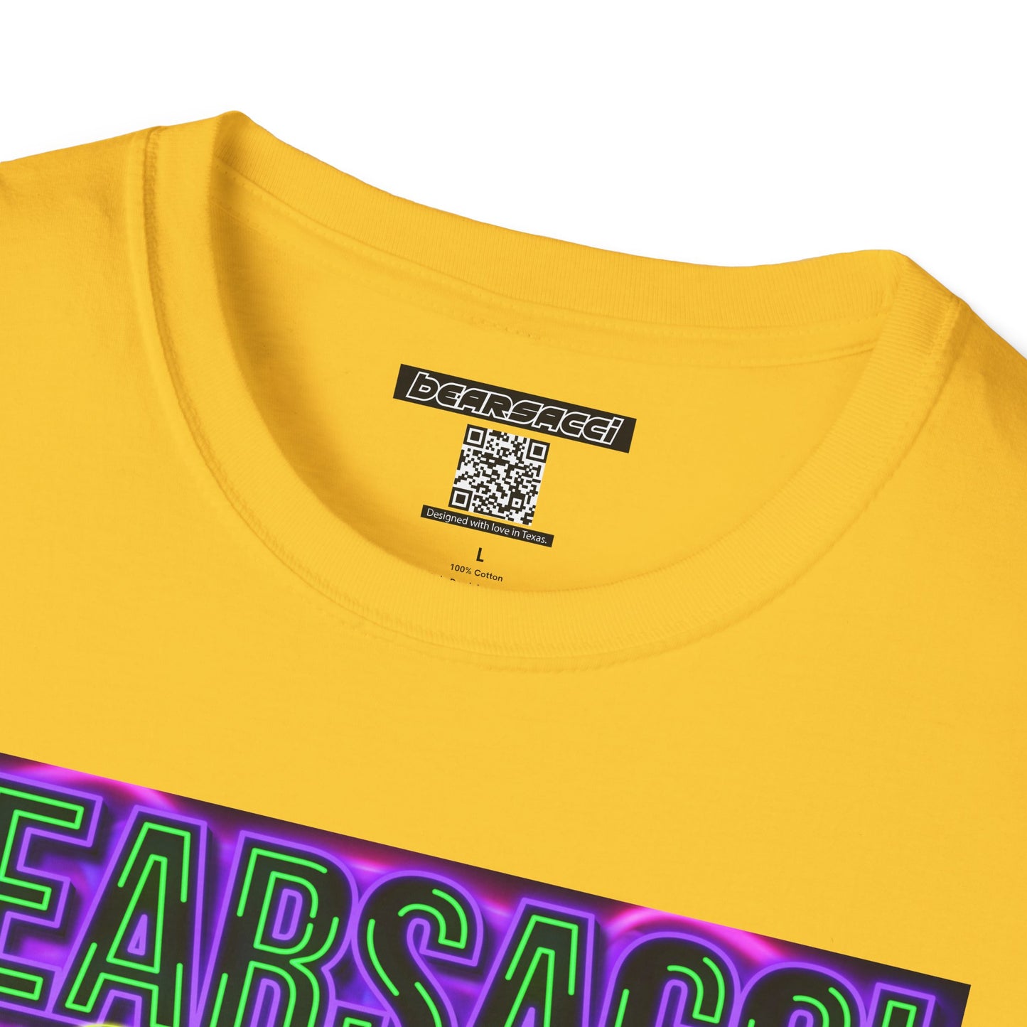 Fake Designer™: Neon Teddy Bear│ Softsyle T-shirt