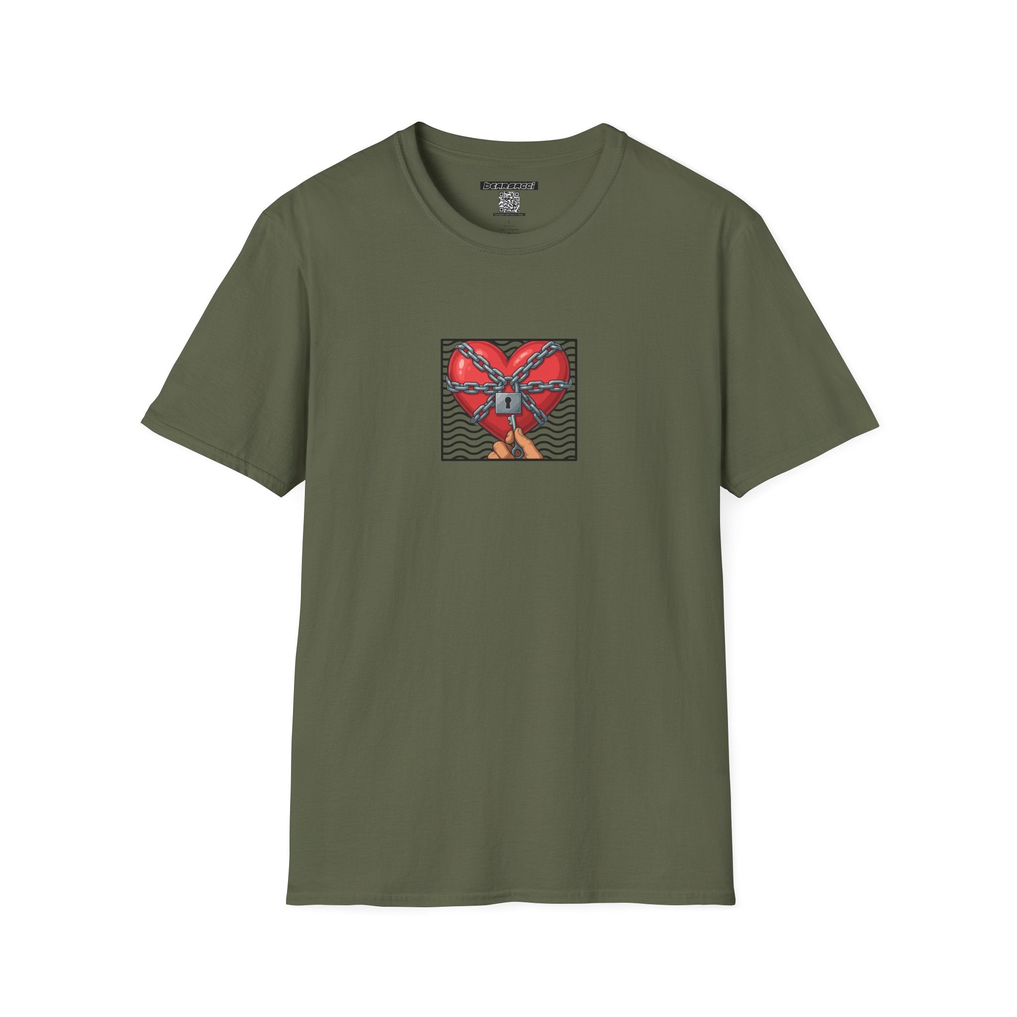 SlutPride® X Dominion®: Locked Heart │ Softsyle T-shirt