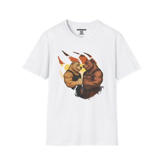 Bearsacci™: Fist Bumping Bears │ Softsyle T-shirt