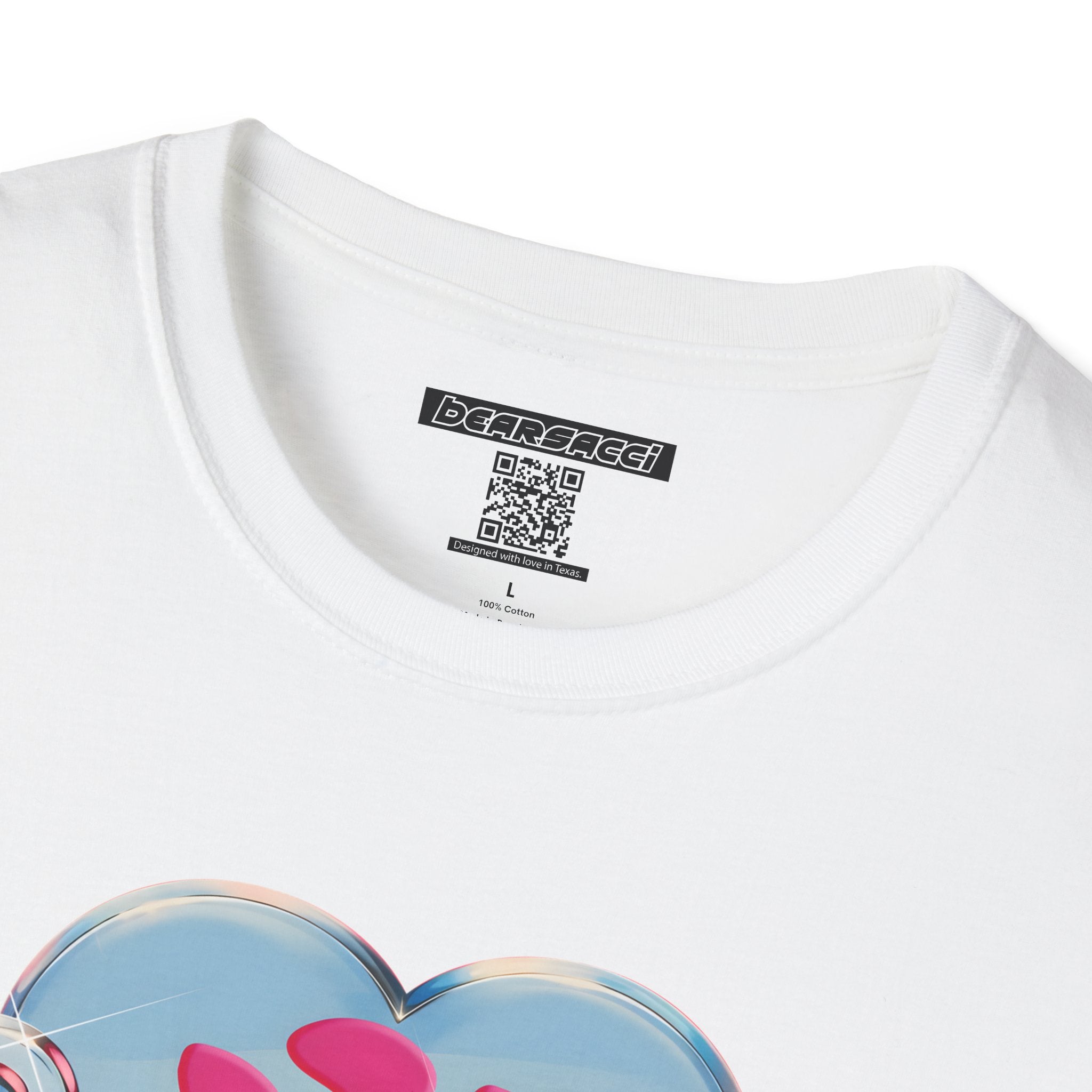 Bearbie®: Heart Bear Claw Logo │Softsyle T-shirt
