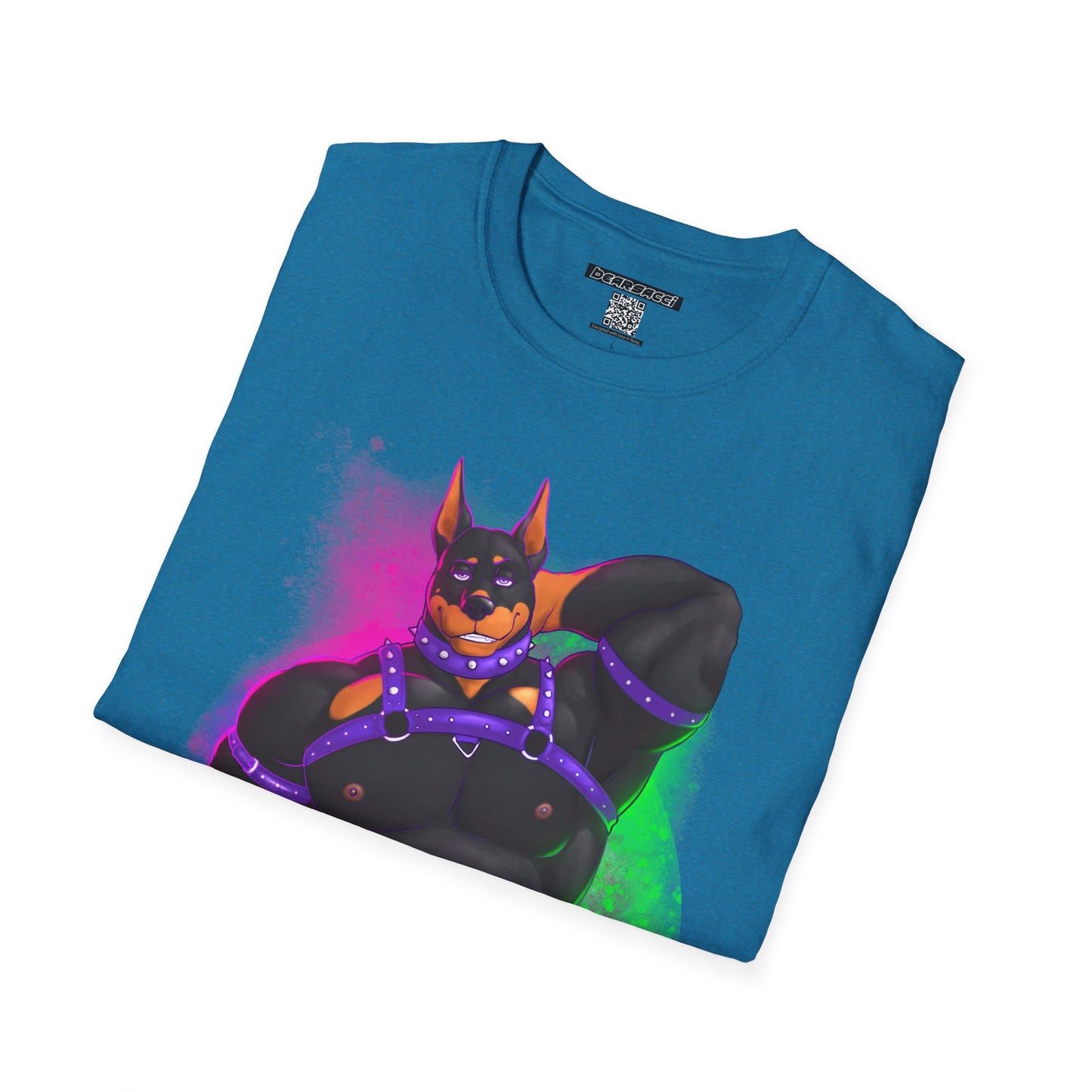 YIFF™: Neon Pup Doberman │ Softsyle T-shirt