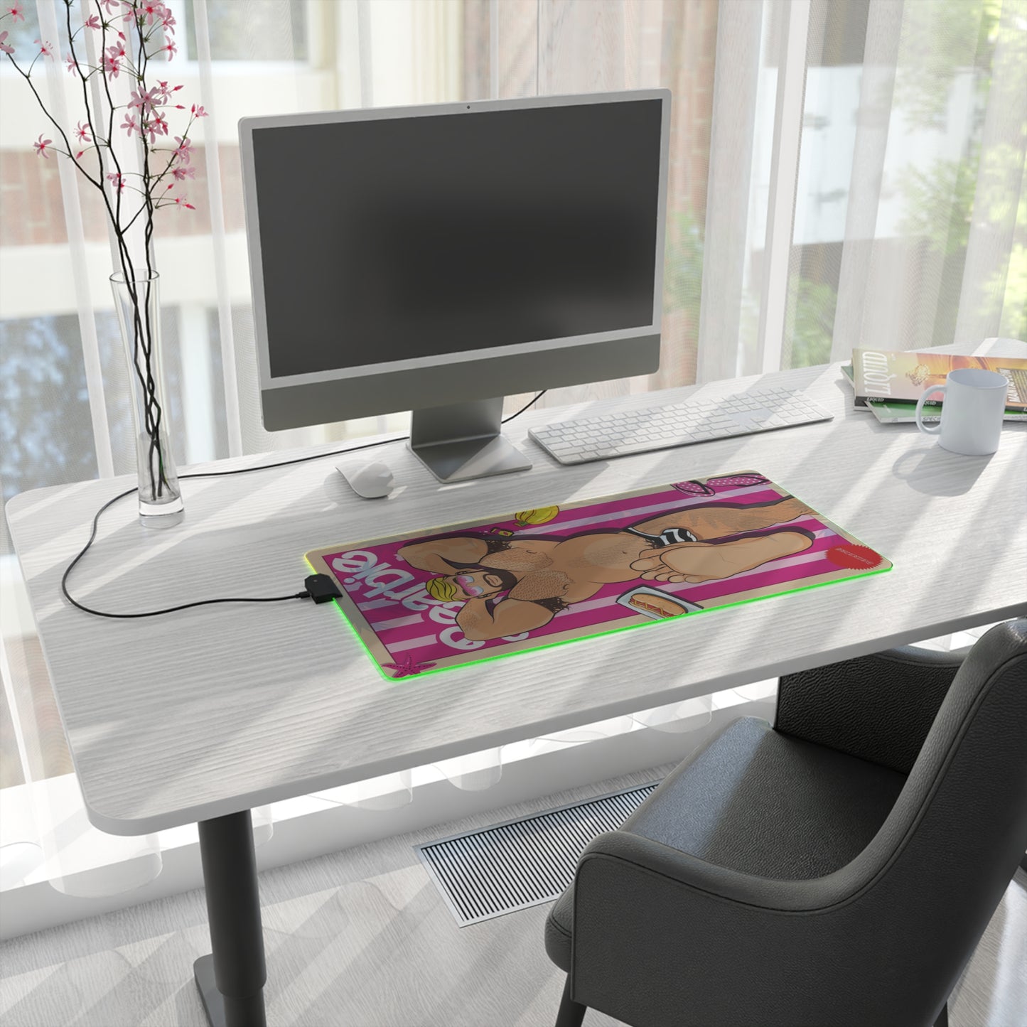 Bearbie™: At The Beach │ LED Gaming Mouse Pad