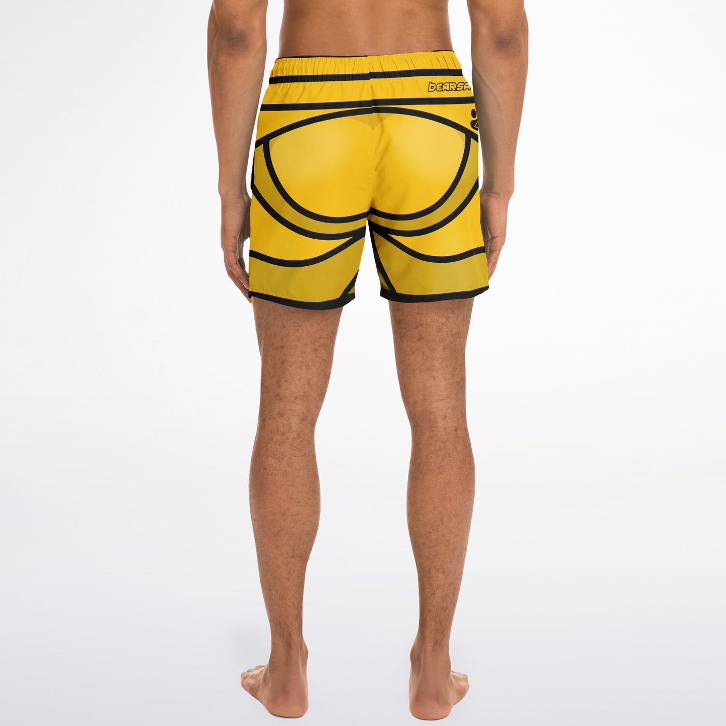 Zeus Riptide (Yellow) │ Trompe L'Oeil Swim Trunks