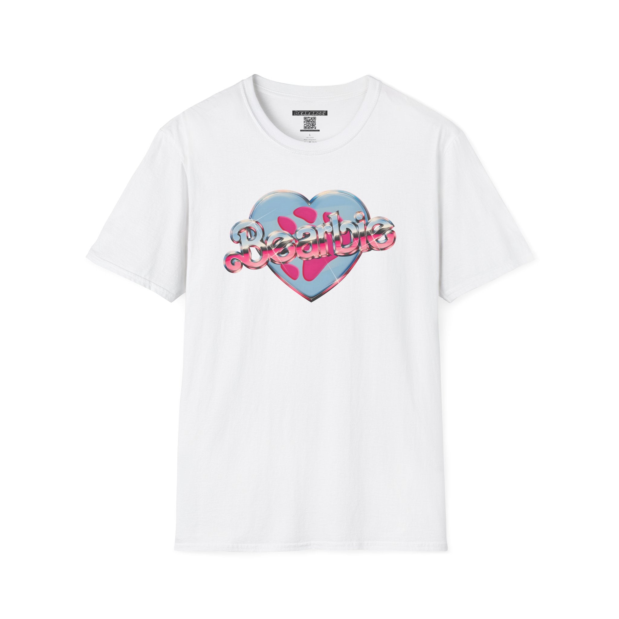 Bearbie®: Heart Bear Claw Logo │Softsyle T-shirt