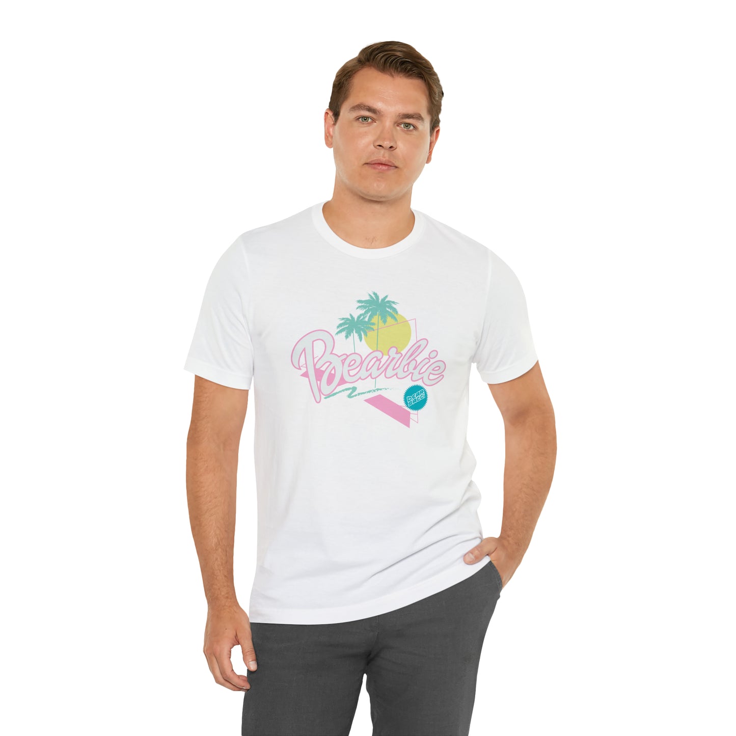 Bearbie: Pastel Malibu-Style Logo │Premium Jersey T-shirt