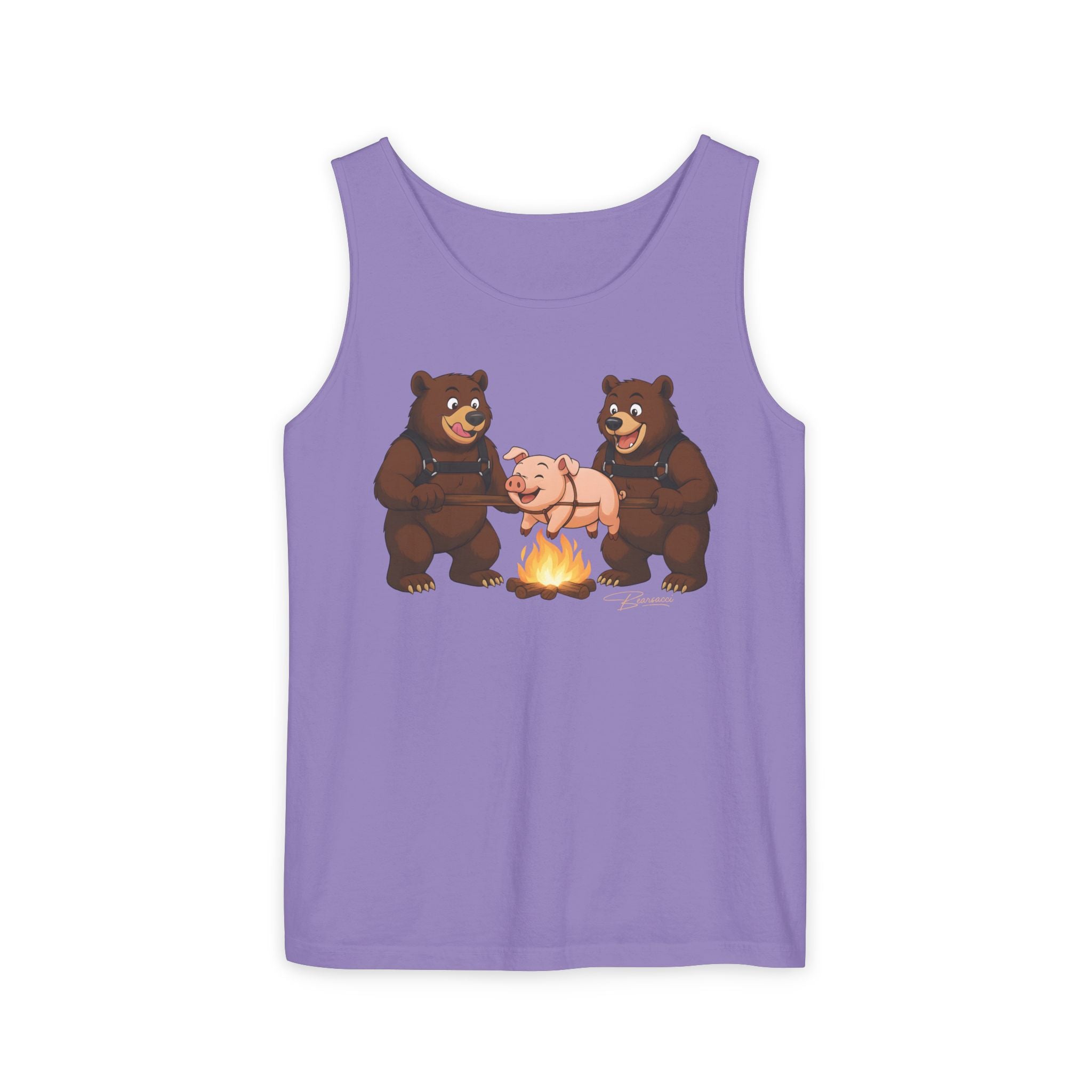 Bearmart®: Spit Roast Pig │Garment-Dyed Tank Top