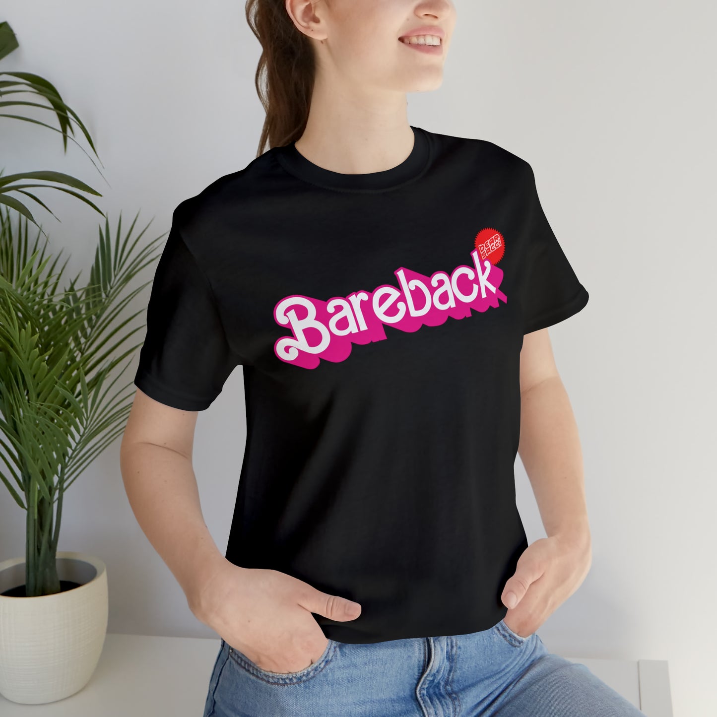 Bearbie™ X Slutpride™: Bareback Logo │Premium Jersey T-shirt