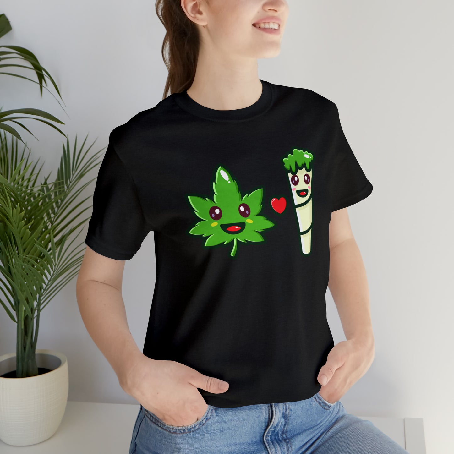 Stoney: Leafy Loves Blunty  │Premium Jersey T-shirt