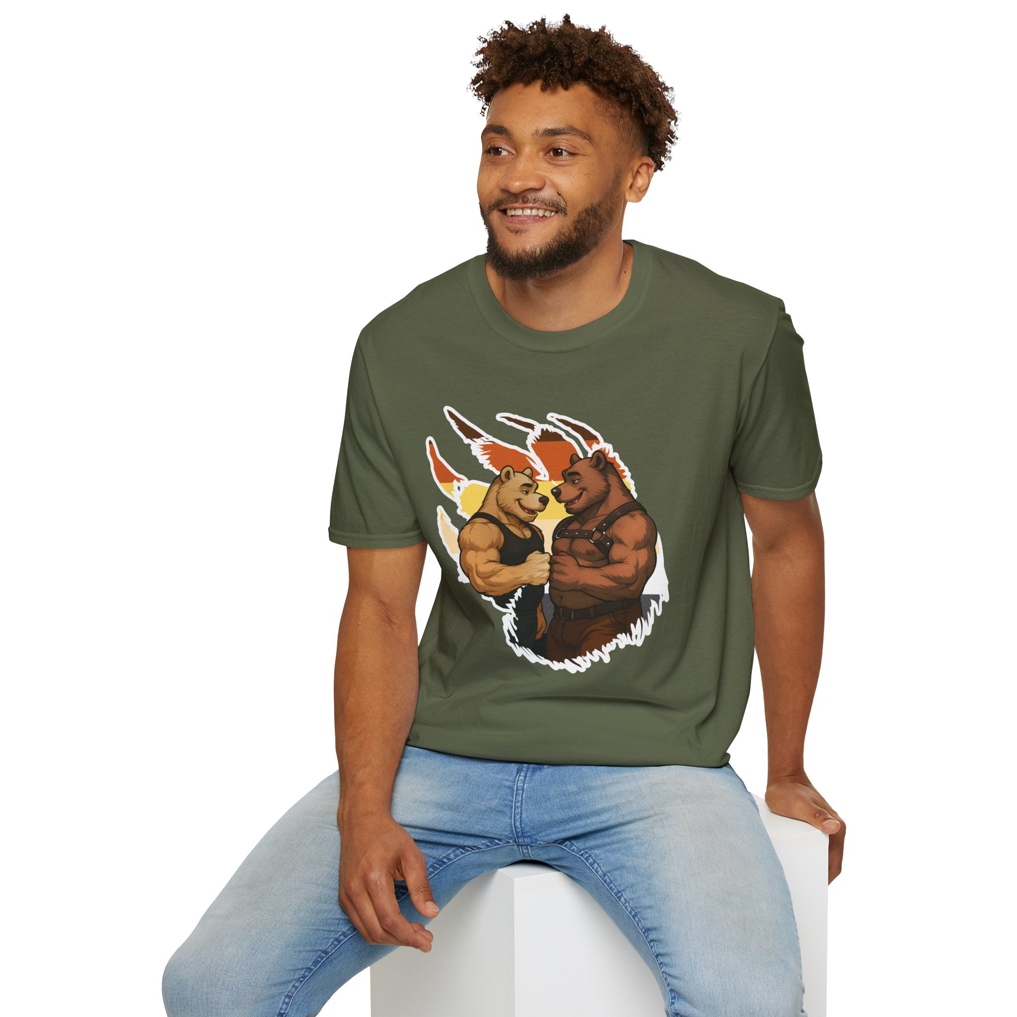 Bearsacci™: Fist Bumping Bears │ Softsyle T-shirt
