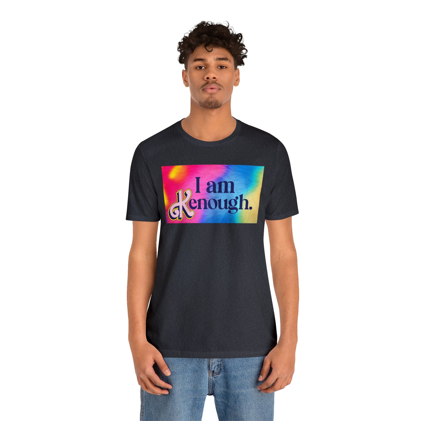 Bearbie: "I am Kenough" With Rainbow Background │ Premium Jersey T-shirt