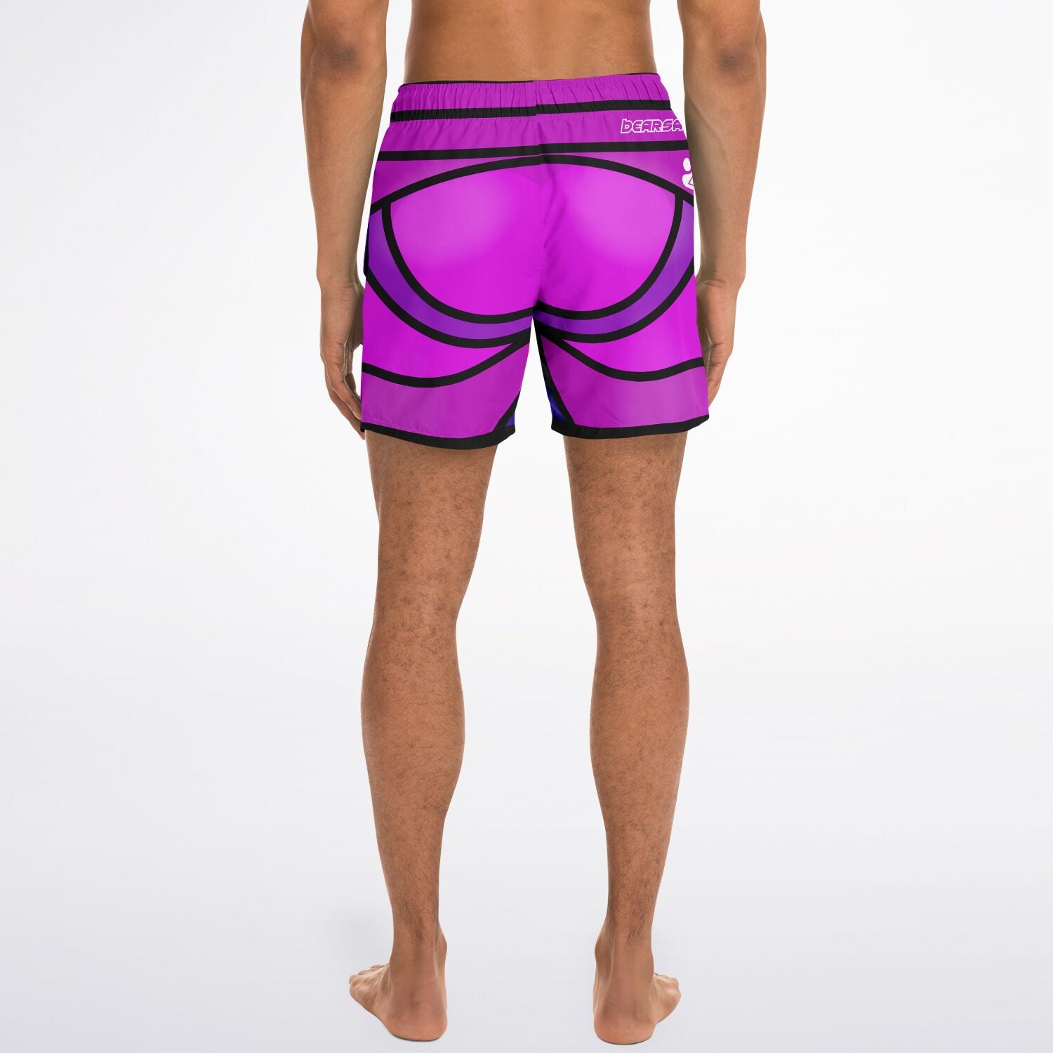 Zeus Riptide (Purple) │ Trompe L'Oeil Swim Trunks
