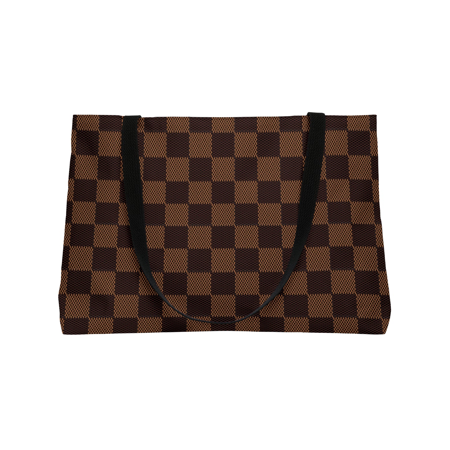 Mocha Bronze Checkerboard │ Weekender Tote Bag