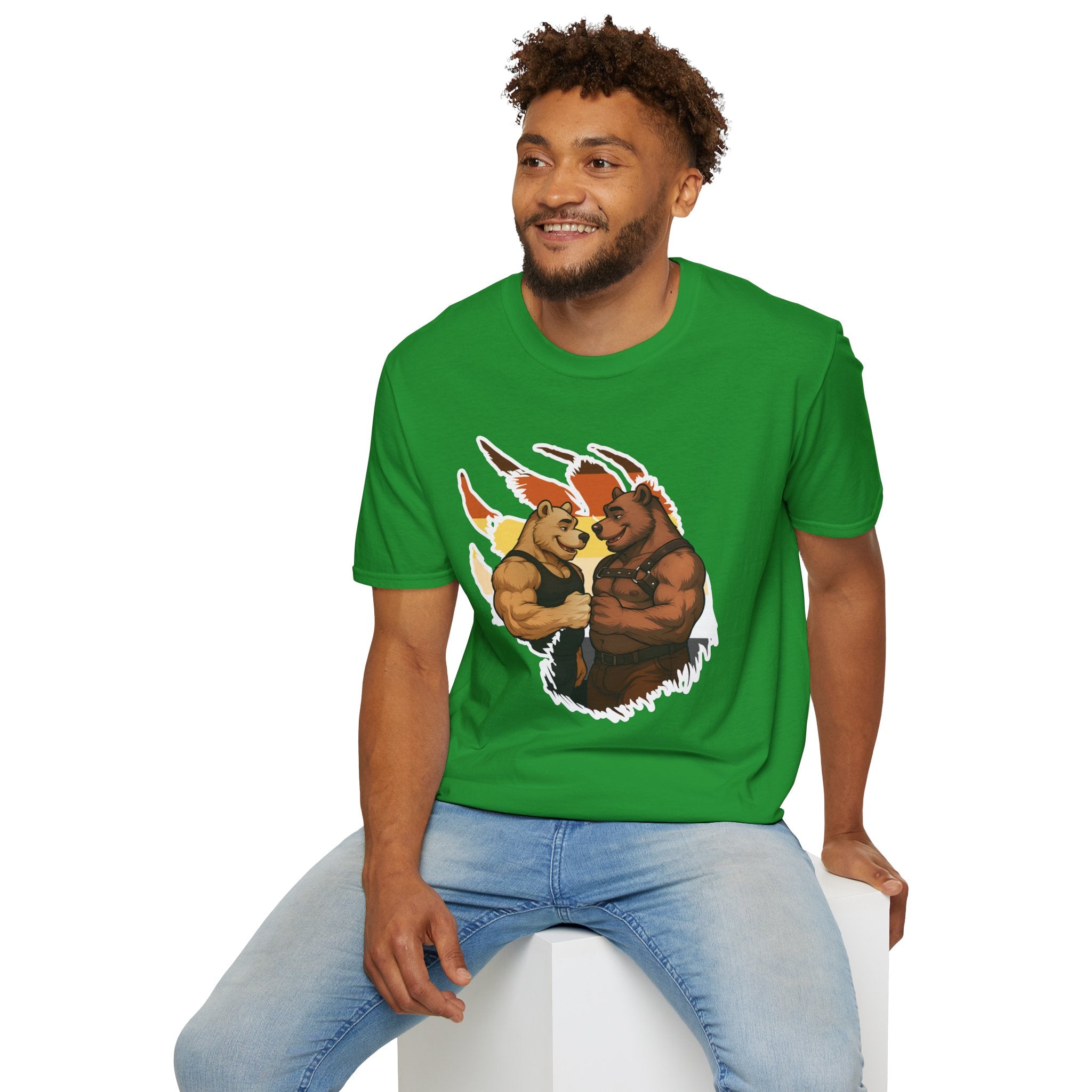 Bearsacci™: Fist Bumping Bears │ Softsyle T-shirt