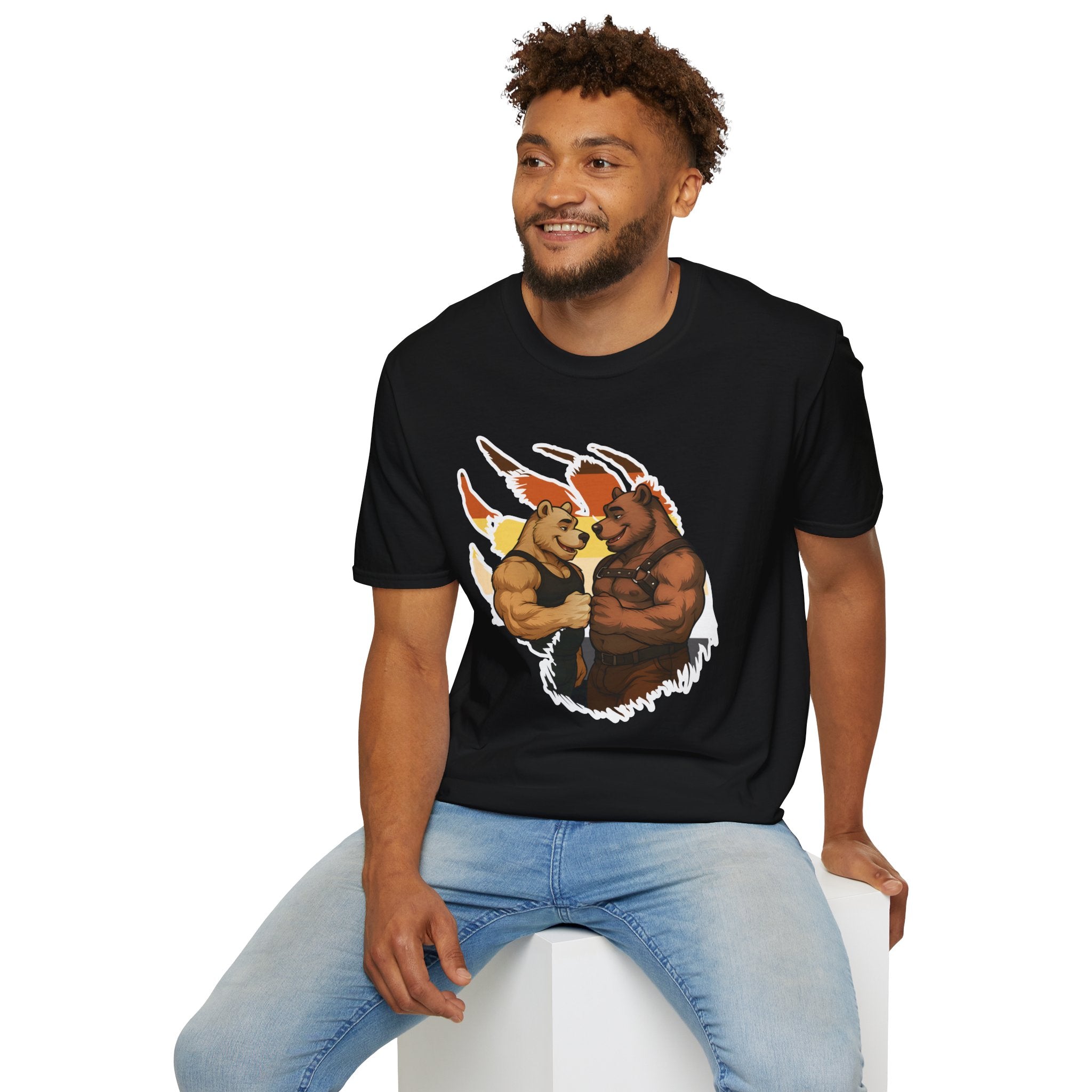 Bearsacci™: Fist Bumping Bears │ Softsyle T-shirt