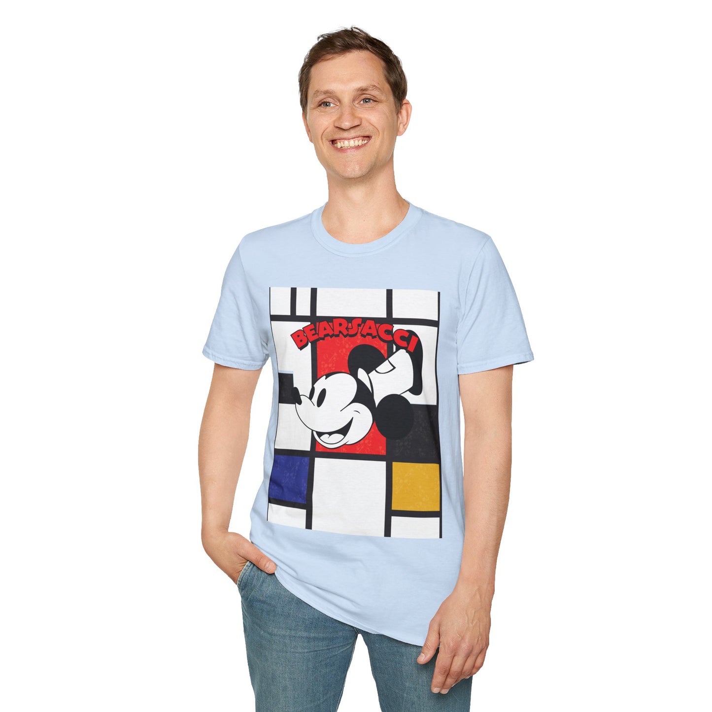 HyperPop™: Mondrian Steamboat Willie│ Softsyle T-shirt