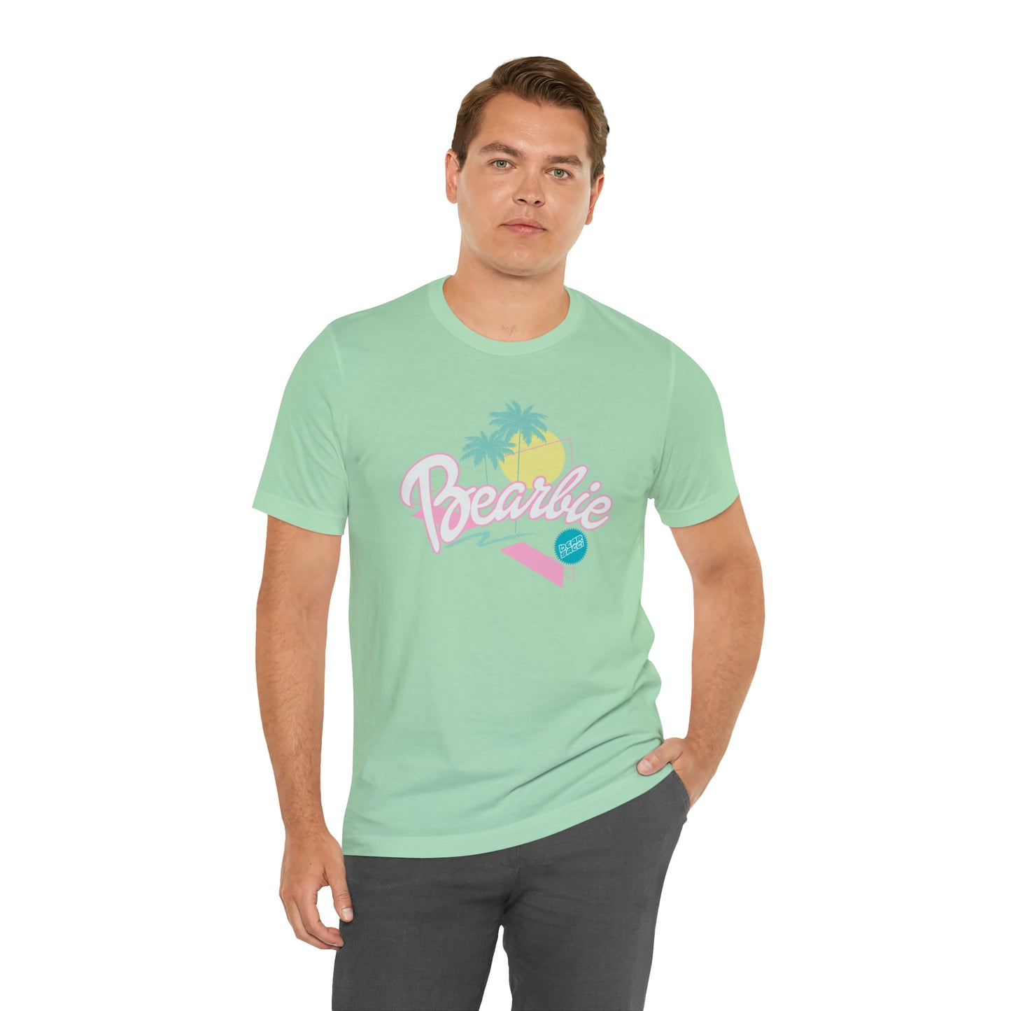 Bearbie: Pastel Malibu-Style Logo │Premium Jersey T-shirt