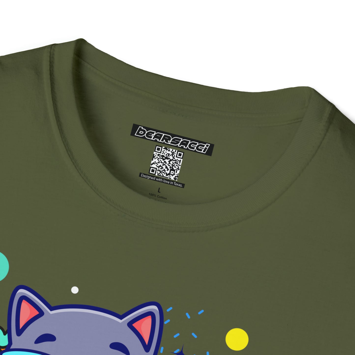 HyperPop™: Hella Dope 90s Cat │ Softsyle T-shirt