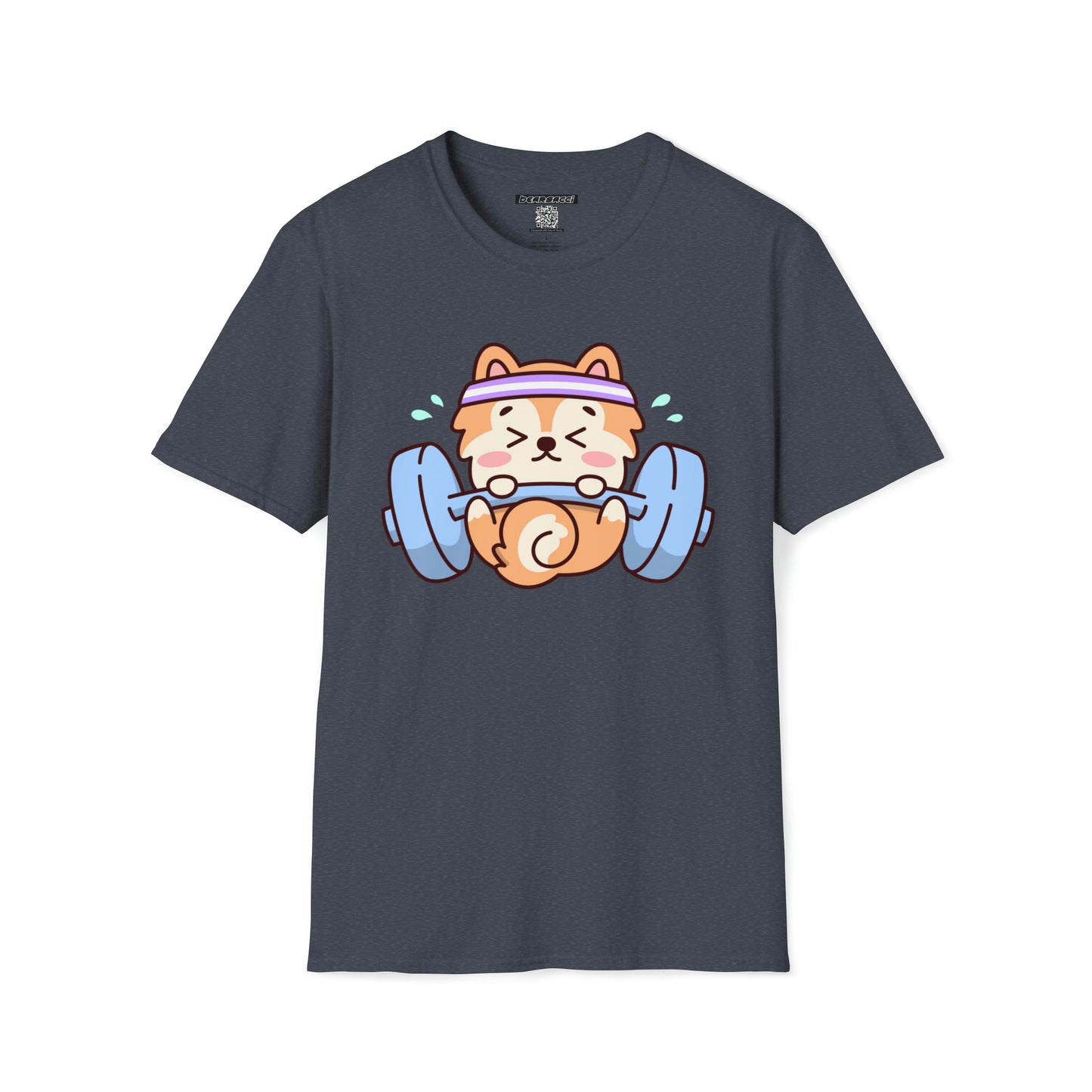 HyperPop™: Corgi Lifting Weights "Trying their best" │ Softsyle T-shirt