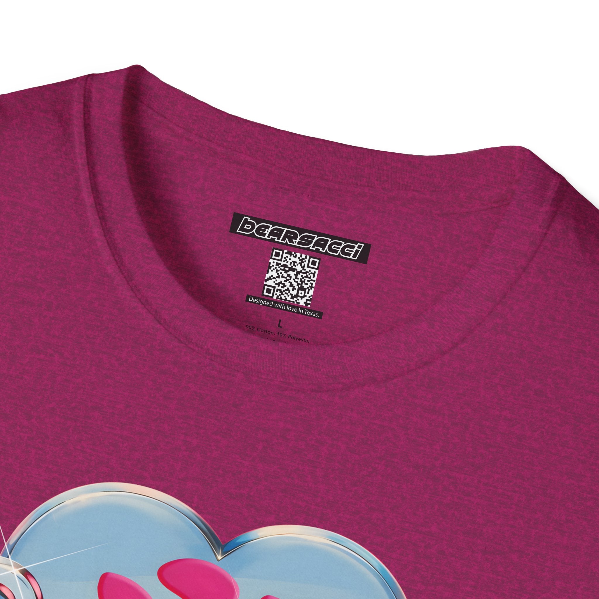 Bearbie®: Heart Bear Claw Logo │Softsyle T-shirt
