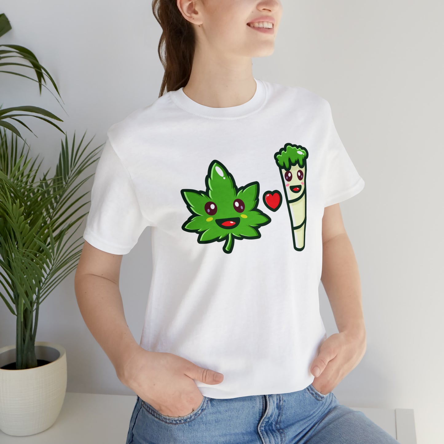 Stoney: Leafy Loves Blunty  │Premium Jersey T-shirt