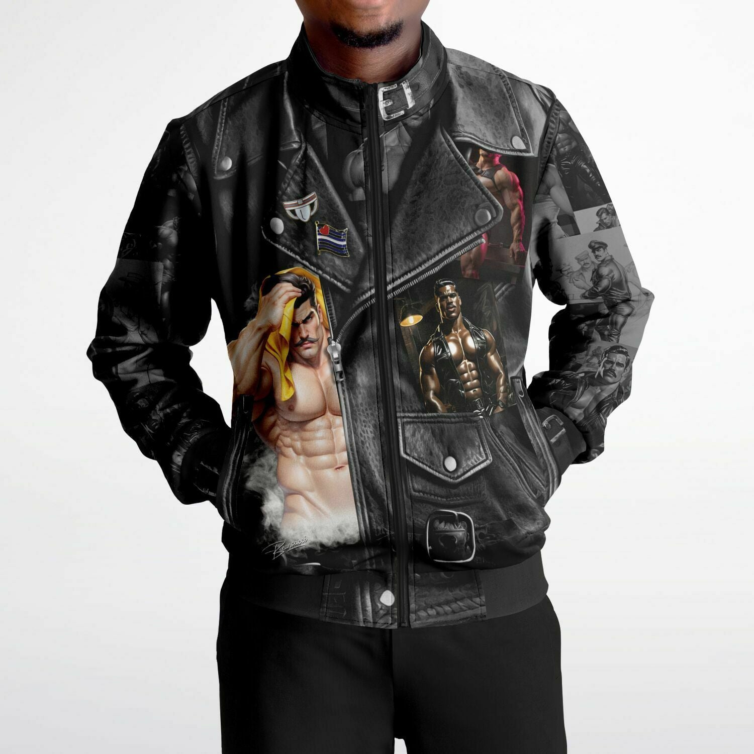 Dominion™: Tom's "Leather" Jacket │ Track Jacket AOP