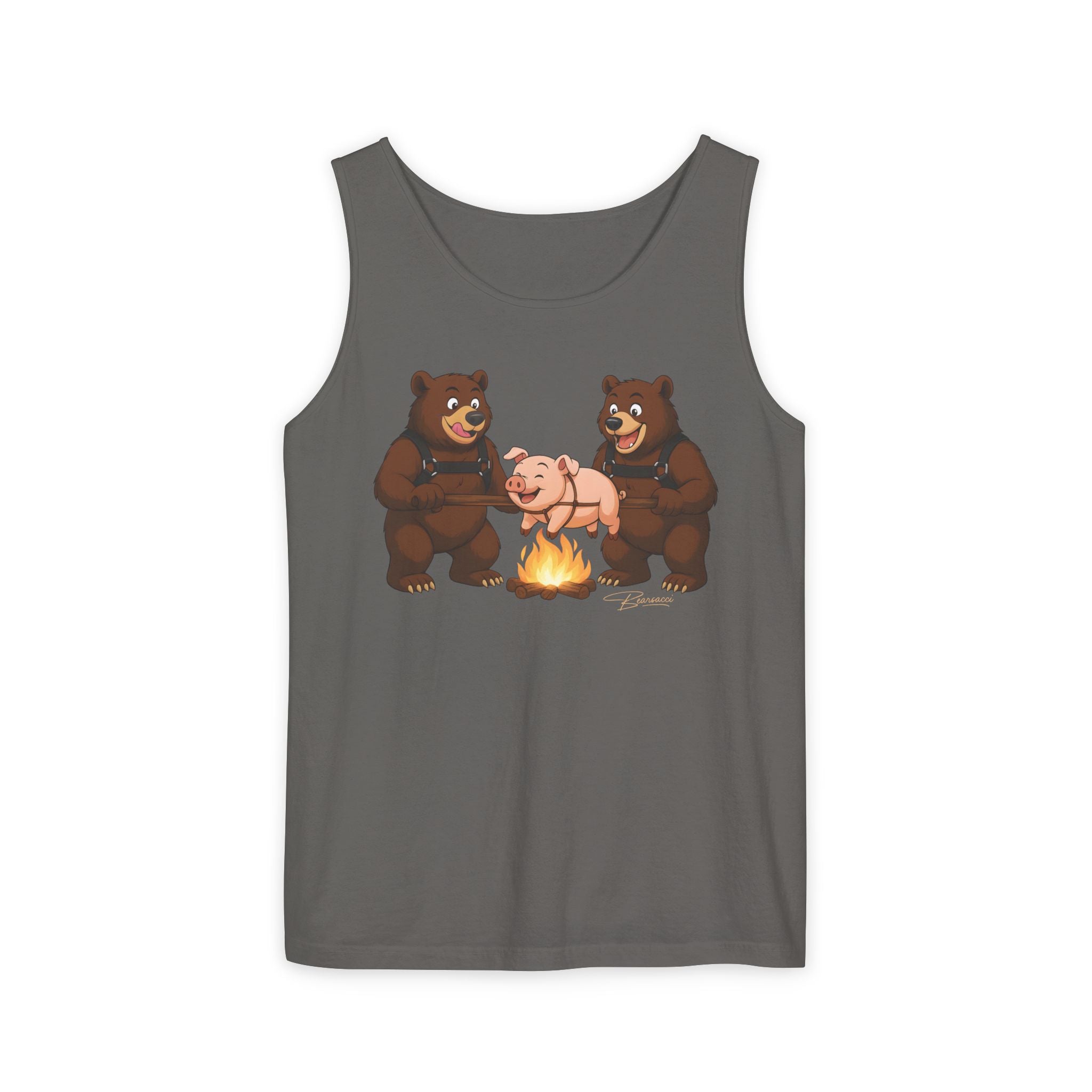 Bearmart®: Spit Roast Pig │Garment-Dyed Tank Top