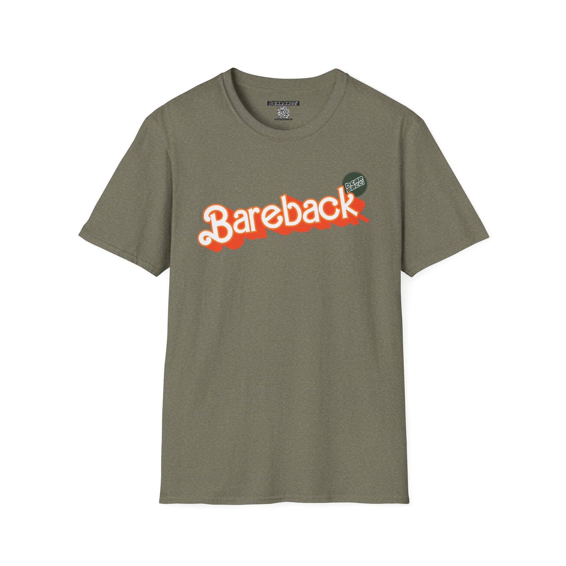 Bearbie® X Slutpride®: Bareback Logo (Hunter) │Softsyle T-shirt