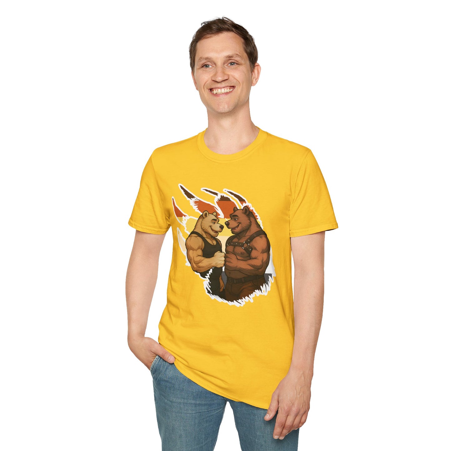 Bearsacci™: Fist Bumping Bears │ Softsyle T-shirt