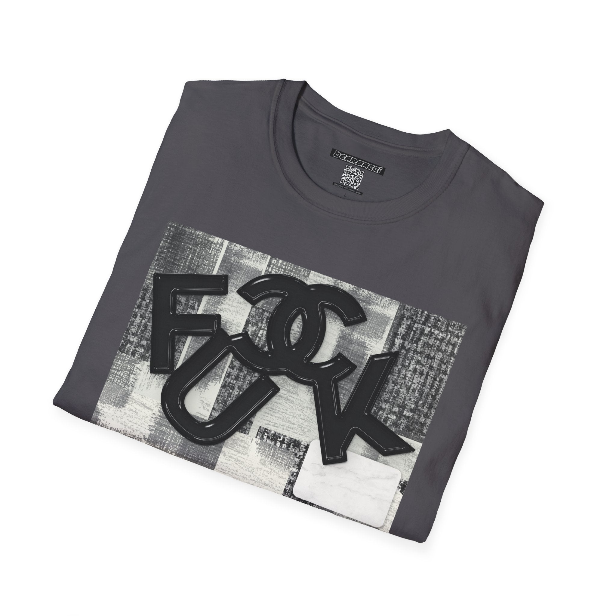 Fake Designer™: Tweed Patchwork Fuck│ Softsyle T-shirt